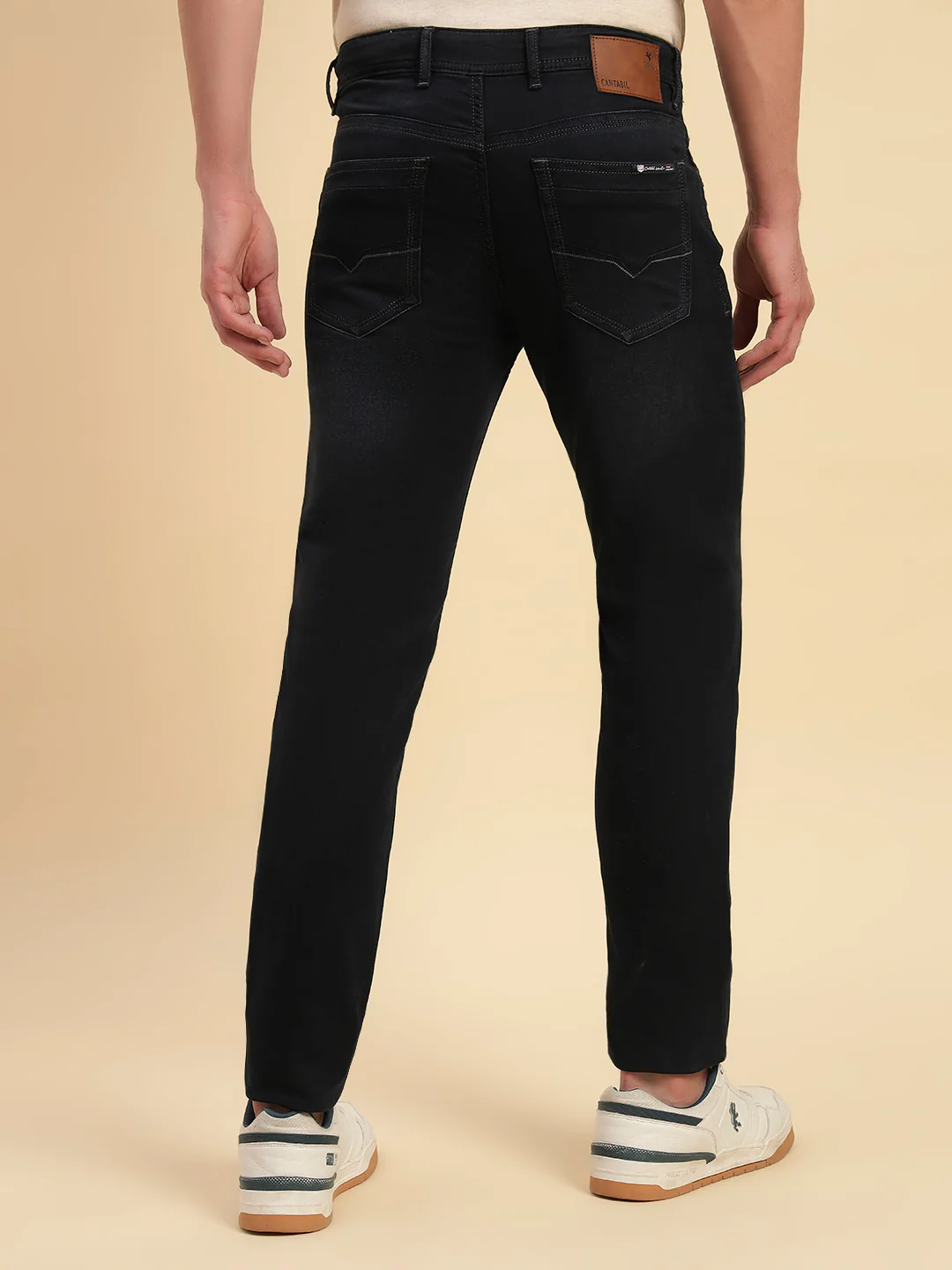 Denim Jeans for Men l Breathable & Soft with Color Fastness Slim Fit Cotton Fabric Solid Pattern Button Closure - Image 9