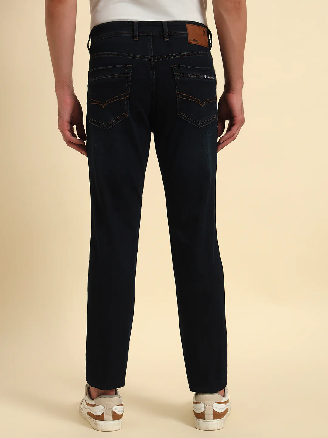 Denim Jeans for Men l Breathable & Soft with Color Fastness Slim Fit Cotton Fabric Solid Pattern Button Closure - Image 8