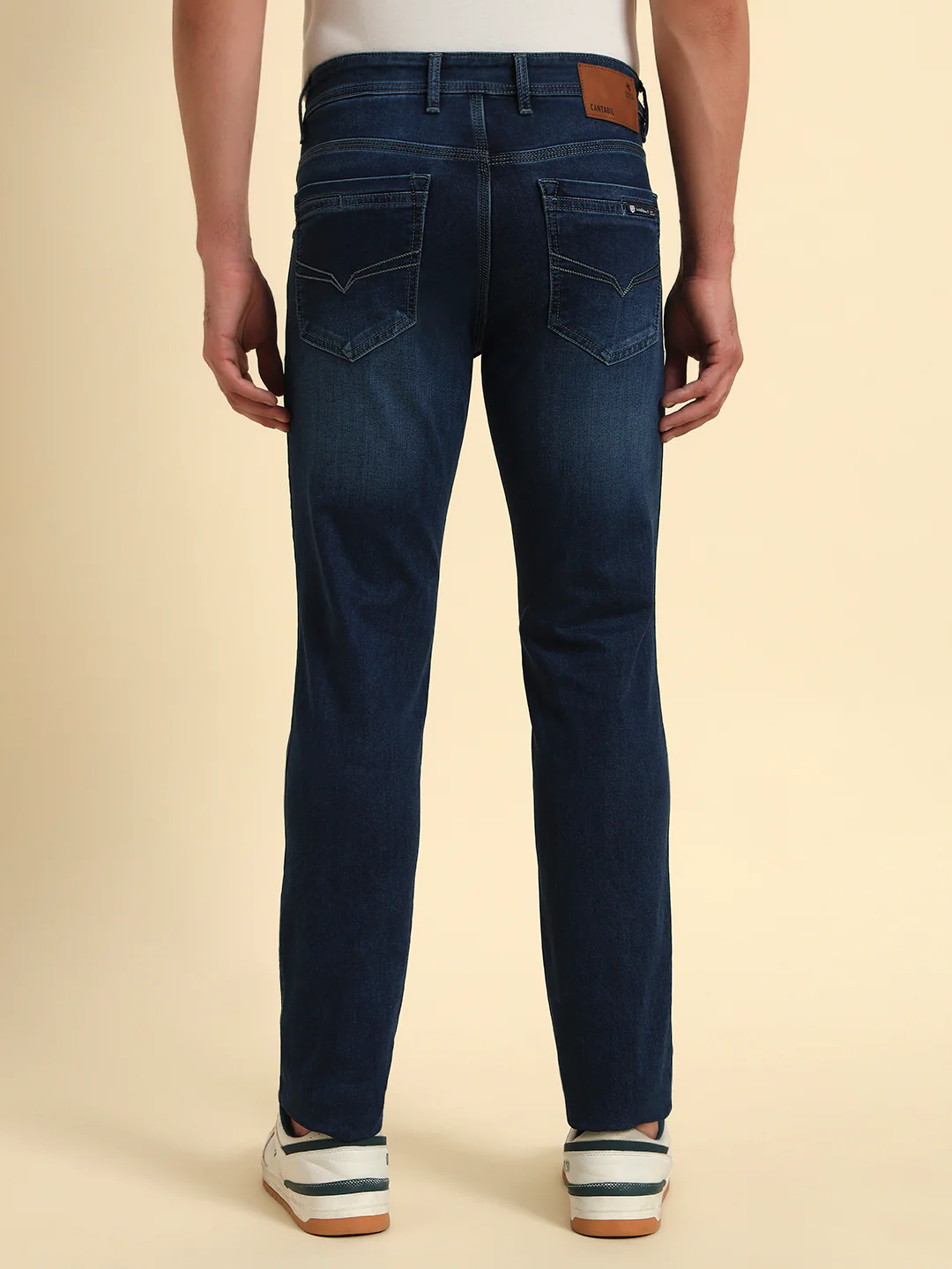 Denim Jeans for Men l Breathable & Soft with Color Fastness Slim Fit Cotton Fabric Solid Pattern Button Closure - Image 7