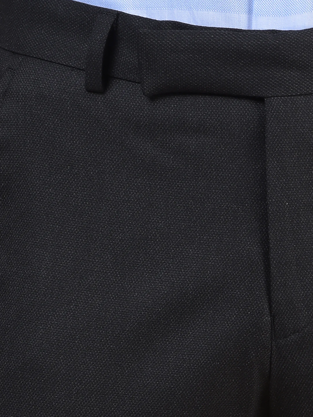 Formal Trouser for Men | Breathable & Soft with Color Fastness Regular Fit Poly Viscose Fabric Self Design Pattern Hook & Eye Closure - Image 8
