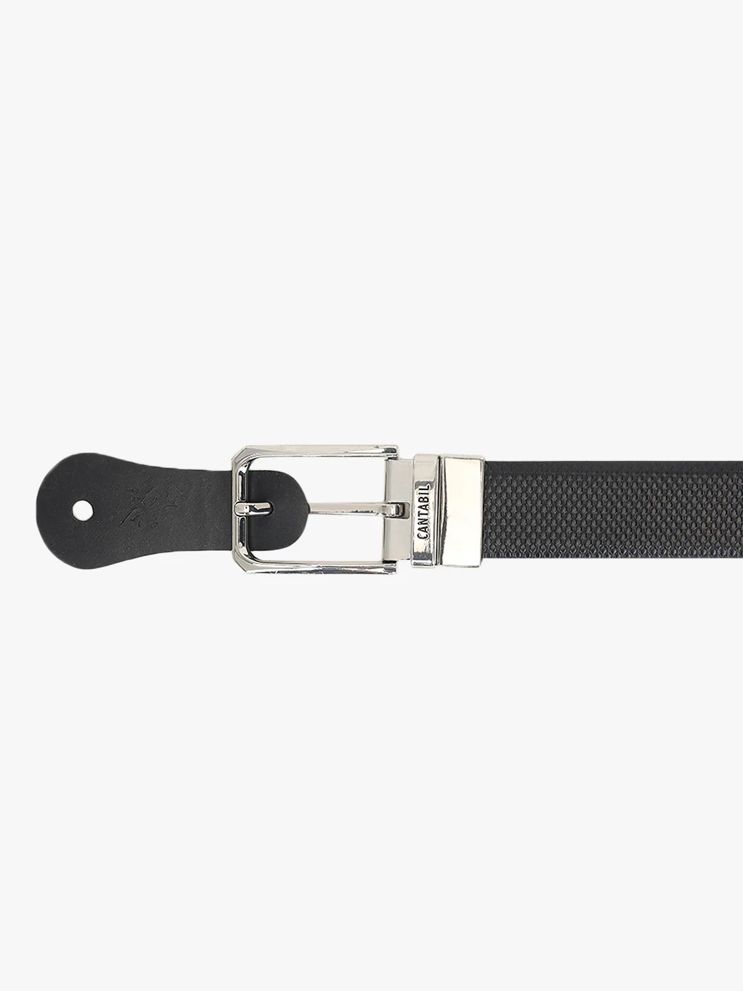 Men's Embossed Black Brown Reversible Formal Belt - Image 7