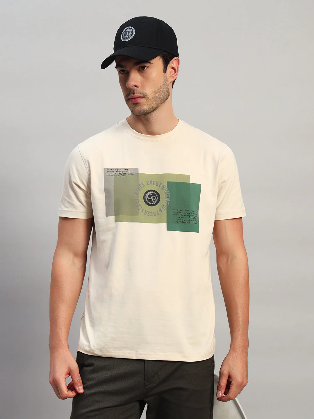 Men's Embroidery Black Fashion Single Side Casual Cap - Image 2