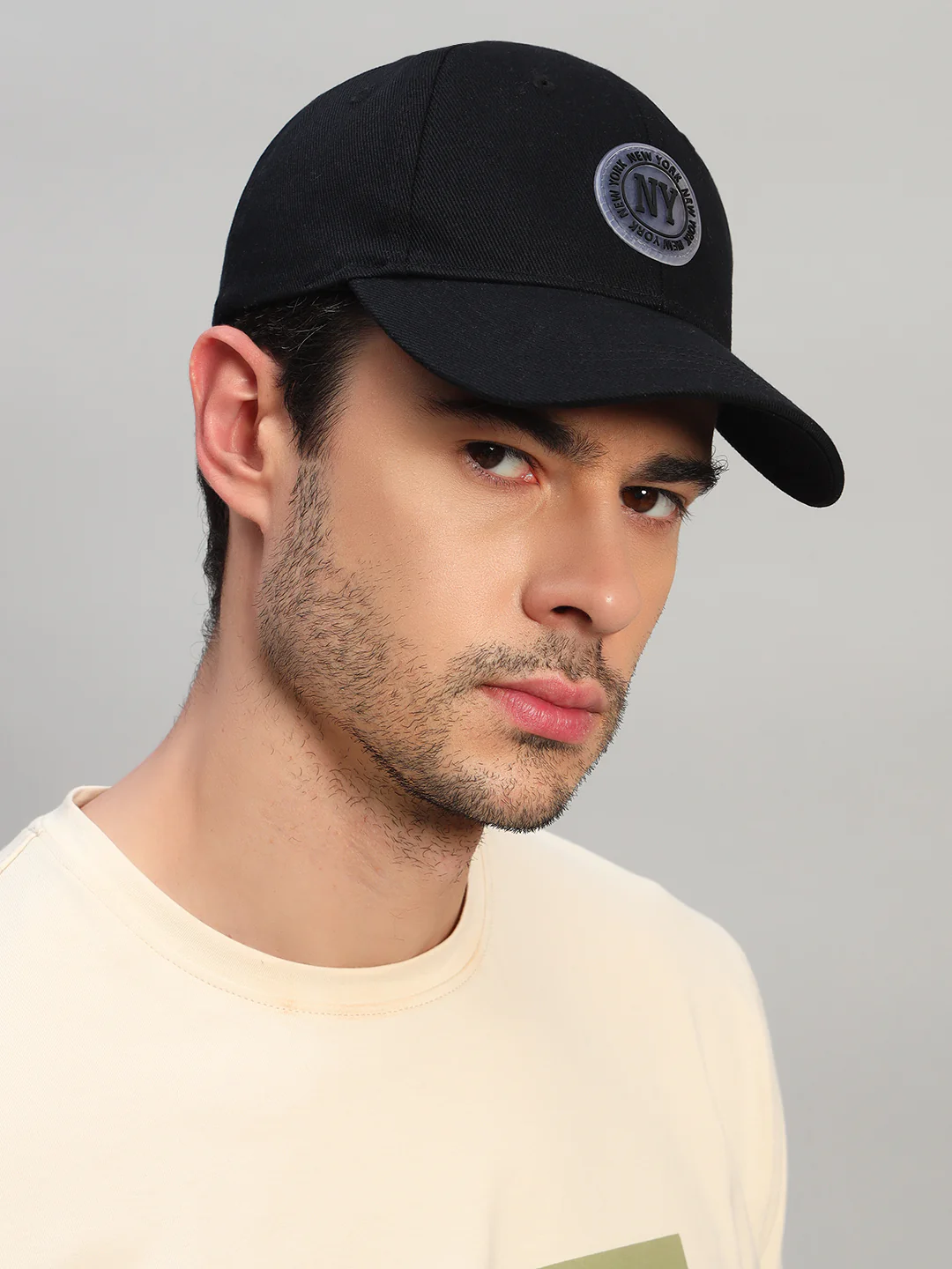 Men's Embroidery Black Fashion Single Side Casual Cap - Image 4