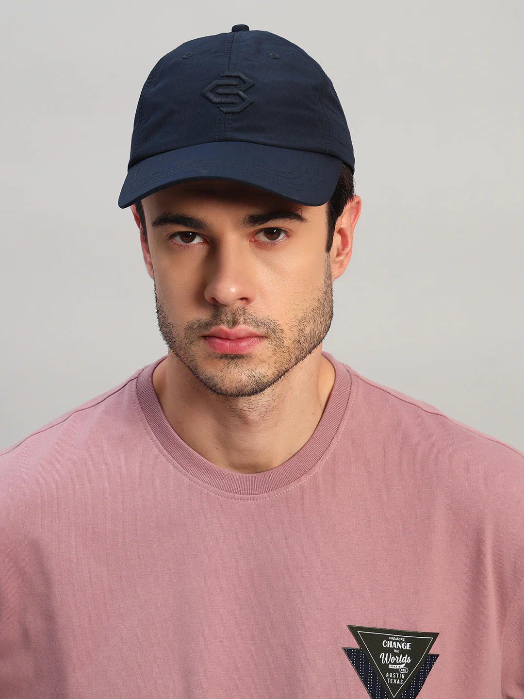 Men's Embroidery Navy Blue Cap - Image 5