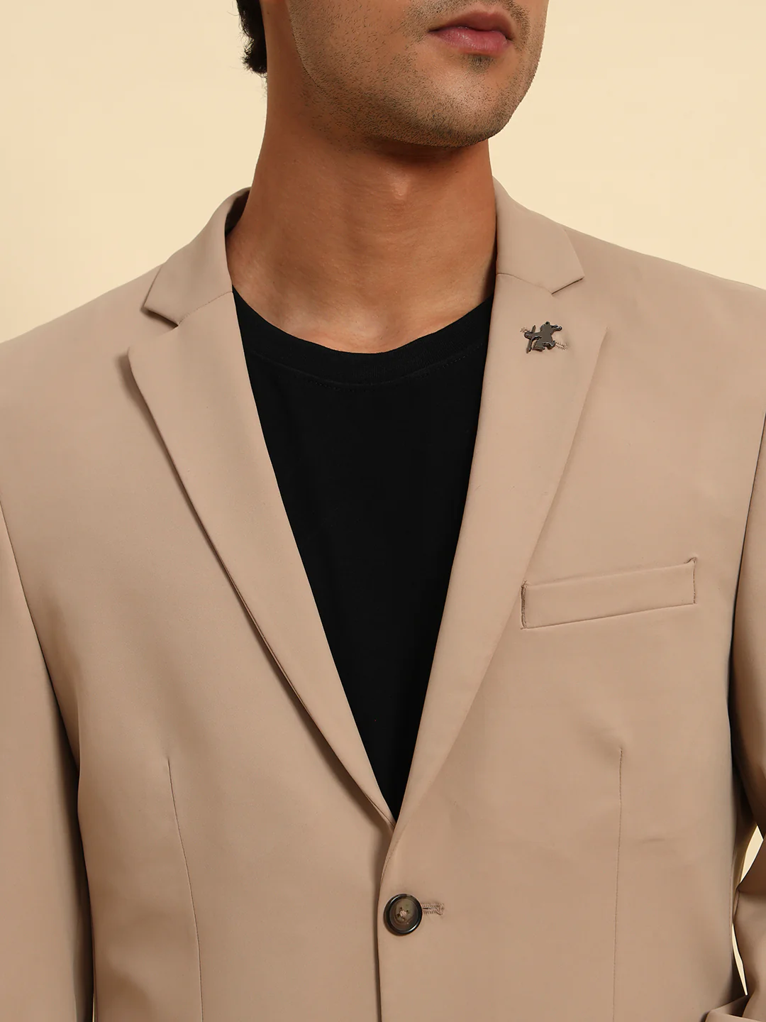 Blazer for Men | Premium Casual Blazer Slim Fit Notched Collar Polyester Fabric Solid Pattern - Image 8