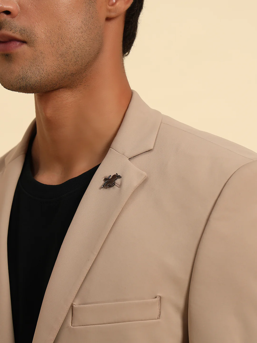 Blazer for Men | Premium Casual Blazer Slim Fit Notched Collar Polyester Fabric Solid Pattern - Image 9
