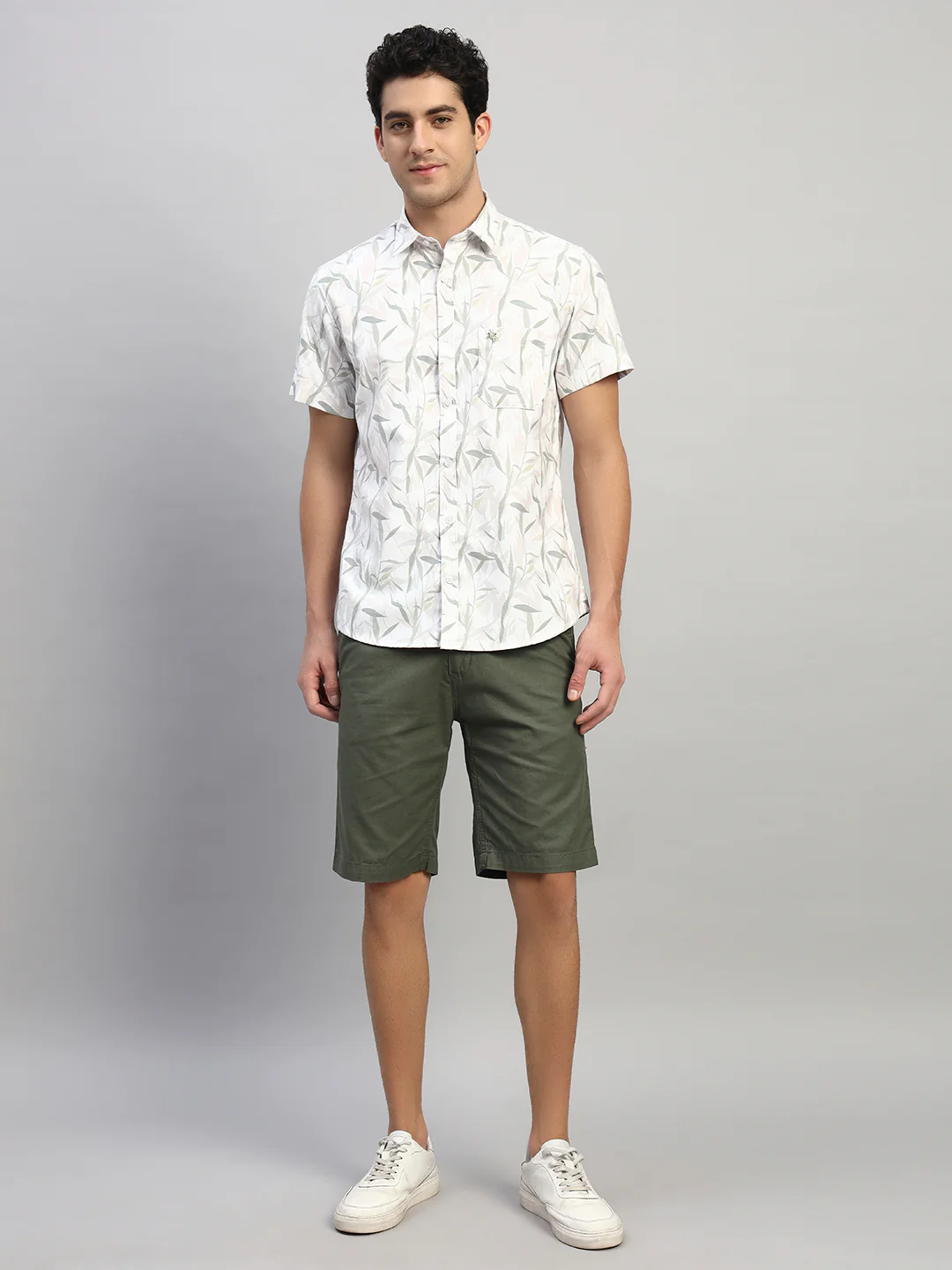 Casual Shirt for Men | Breathable & Soft with Color Fastness Regular Fit Spread Collar Neck Poly Cotton Fabric Printed Pattern - Image 6