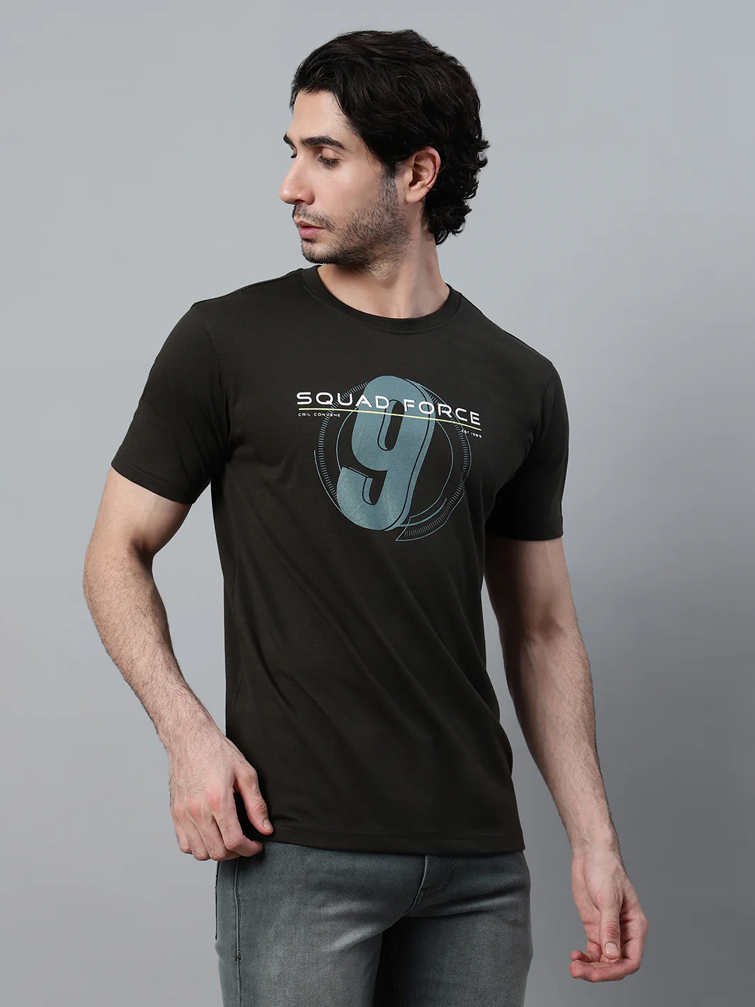 T-Shirt for Men | Breathable & Soft with Color Fastness Regular Fit Round Neck Poly Cotton Fabric Printed Pattern - Image 4