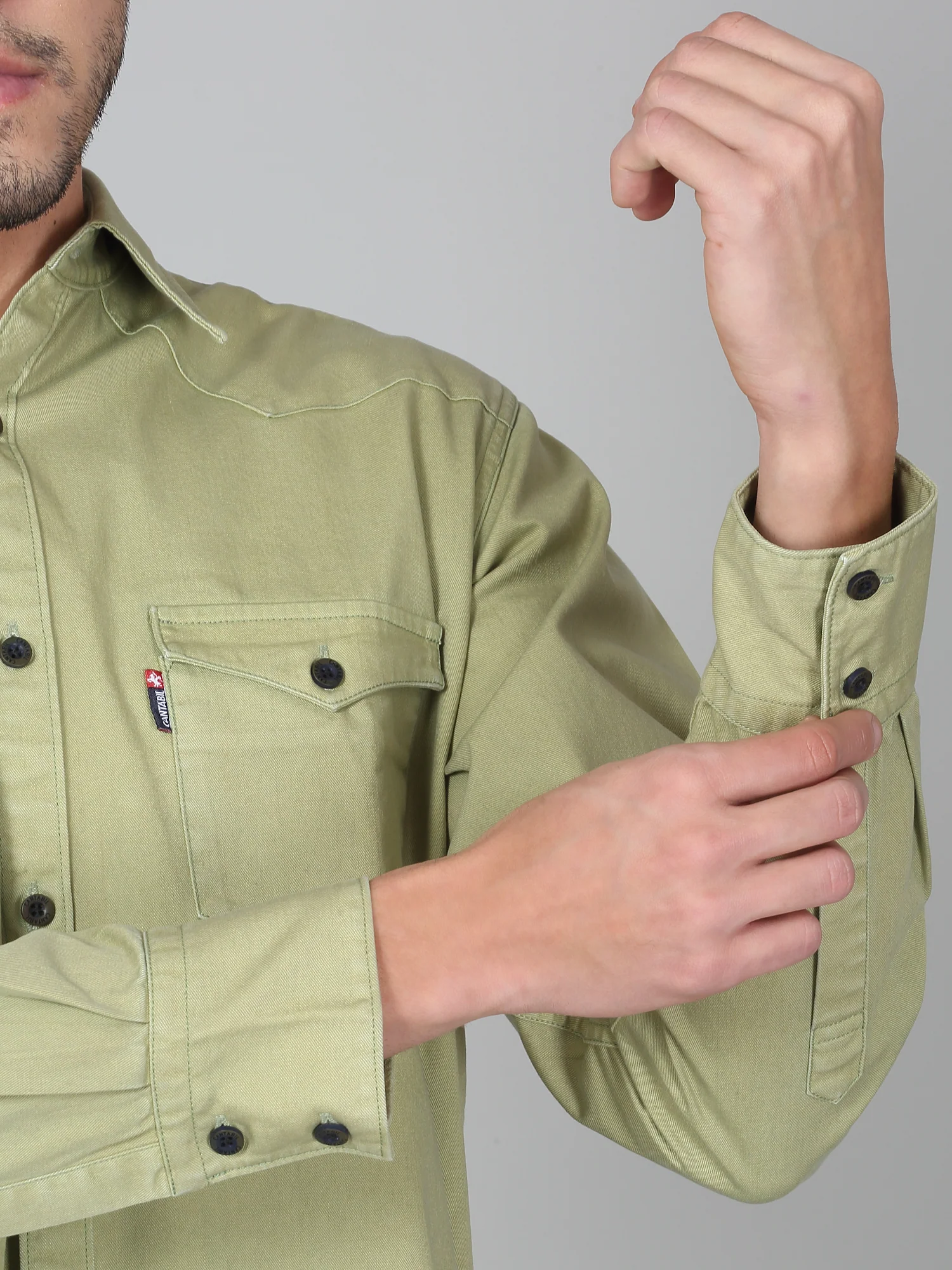 Casual Shirt for Men | Breathable & Soft with Color Fastness Regular Fit Spread Collar Neck Cotton Fabric Solid Pattern - Image 7