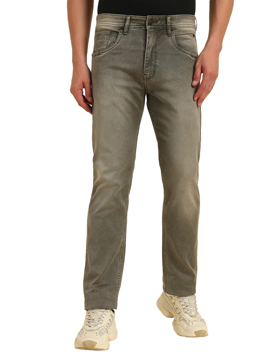 Denim Jeans for Men l Breathable & Soft with Color Fastness Straight Fit Cotton Fabric Solid Pattern Button Closure - Image 5