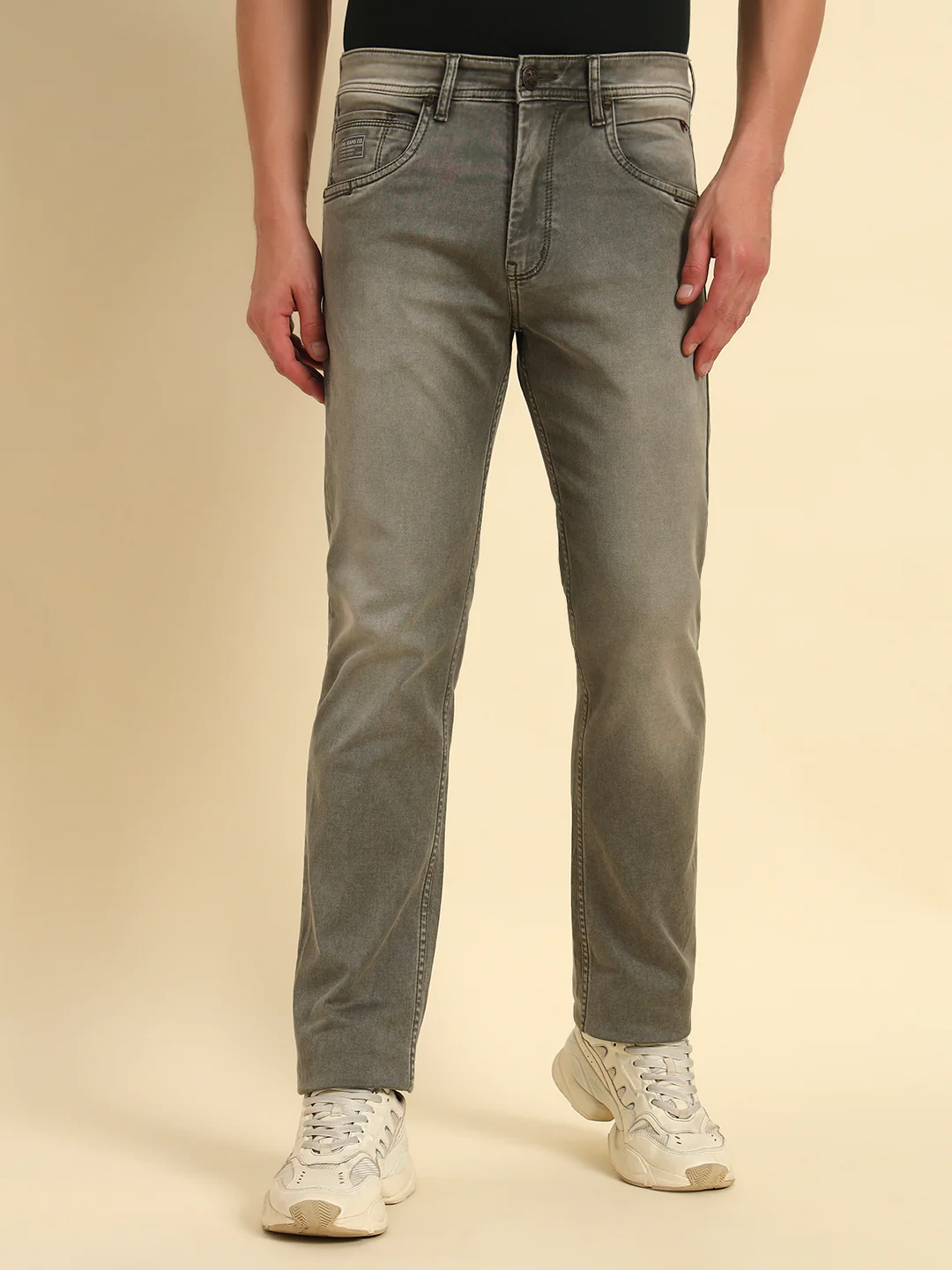 Denim Jeans for Men l Breathable & Soft with Color Fastness Straight Fit Cotton Fabric Solid Pattern Button Closure - Image 6