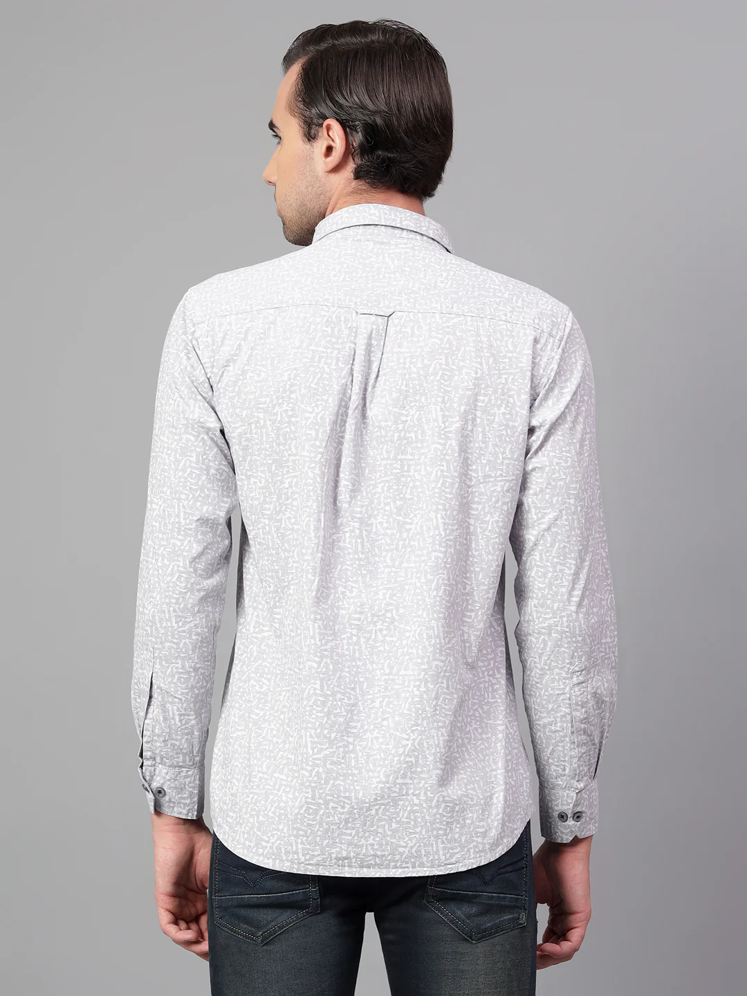 Casual Shirt for Men | Breathable & Soft with Color Fastness Regular Fit Spread Collar Neck Cotton Fabric Printed Pattern - Image 3