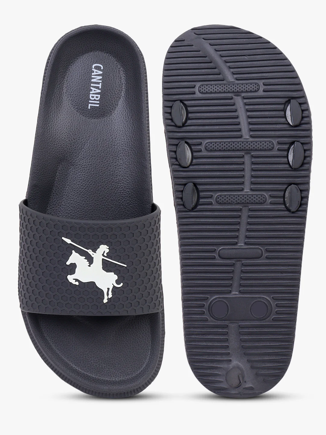 Casual Sliders for Men | Lightweight & Comfortable with Cushioned Insole PVC Upper EVA Sole Slip on Closure. - Image 2