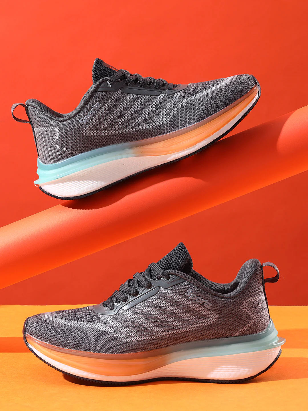 Casual Sports Shoes for Men | Lightweight & Comfortable with Cushioned Insole Knitted Upper Phylon Sole Lace Up Closure - Image 5