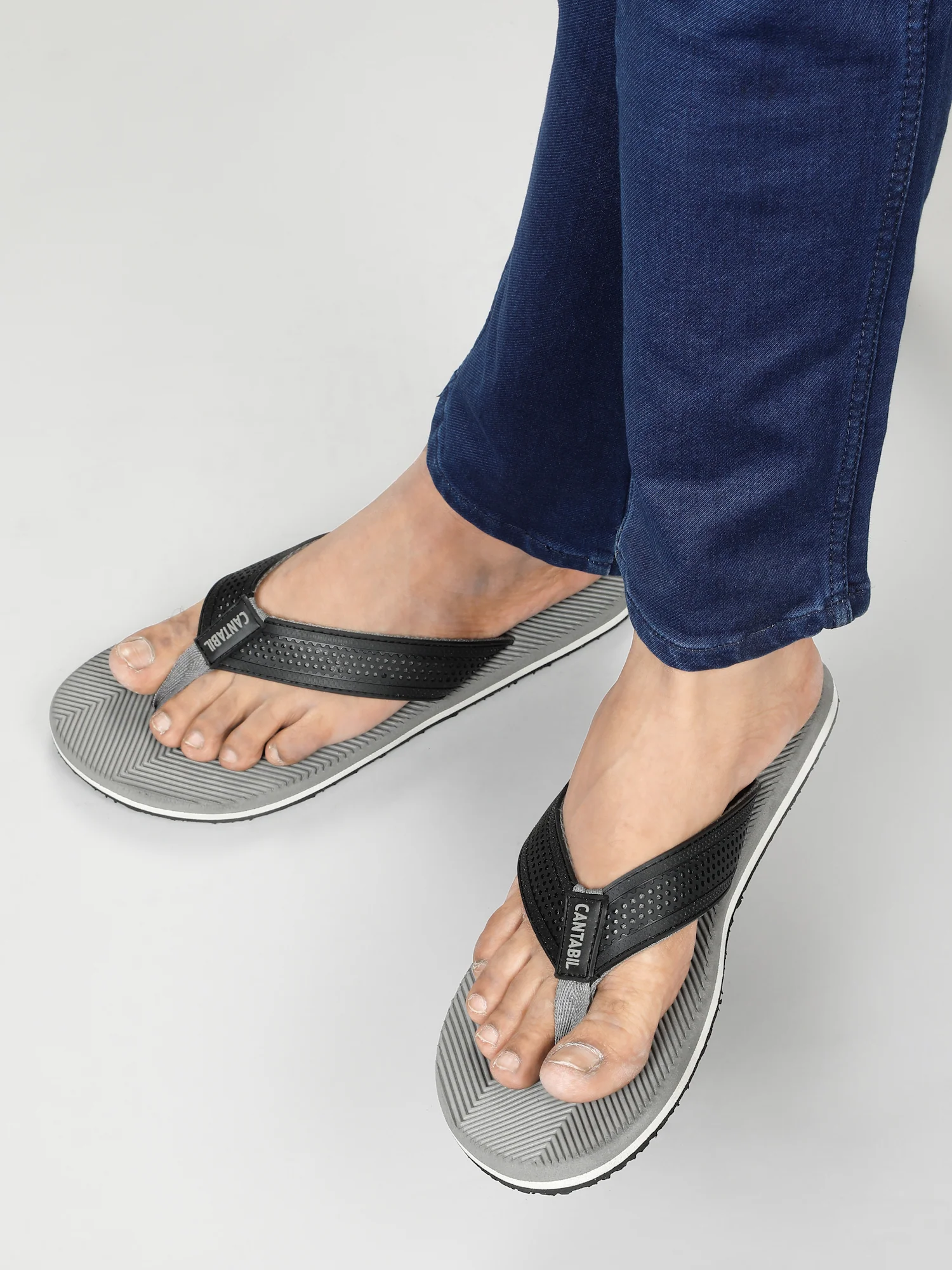 Casual Flip Flop for Men | Lightweight & Comfortable with Cushioned Insole Silicon Upper Rubber Sole Slip on Closure. - Image 5