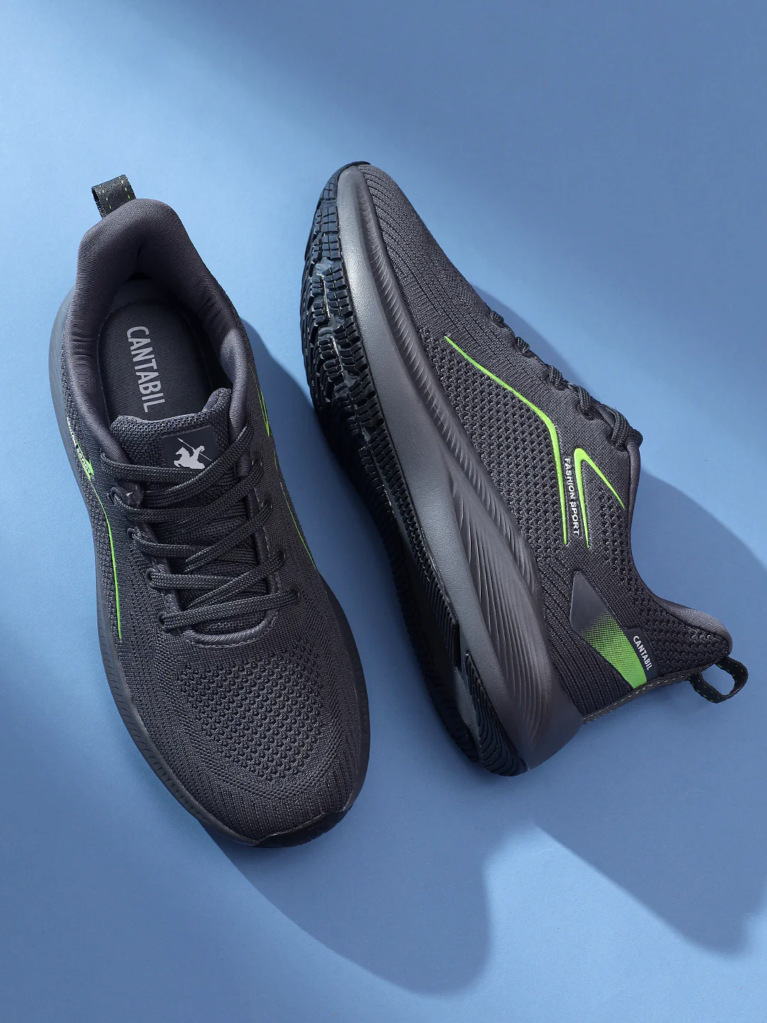 Casual Sports Shoes for Men | Lightweight & Comfortable with Cushioned Insole Knitted Upper Phylon Sole Lace Up Closure - Image 5