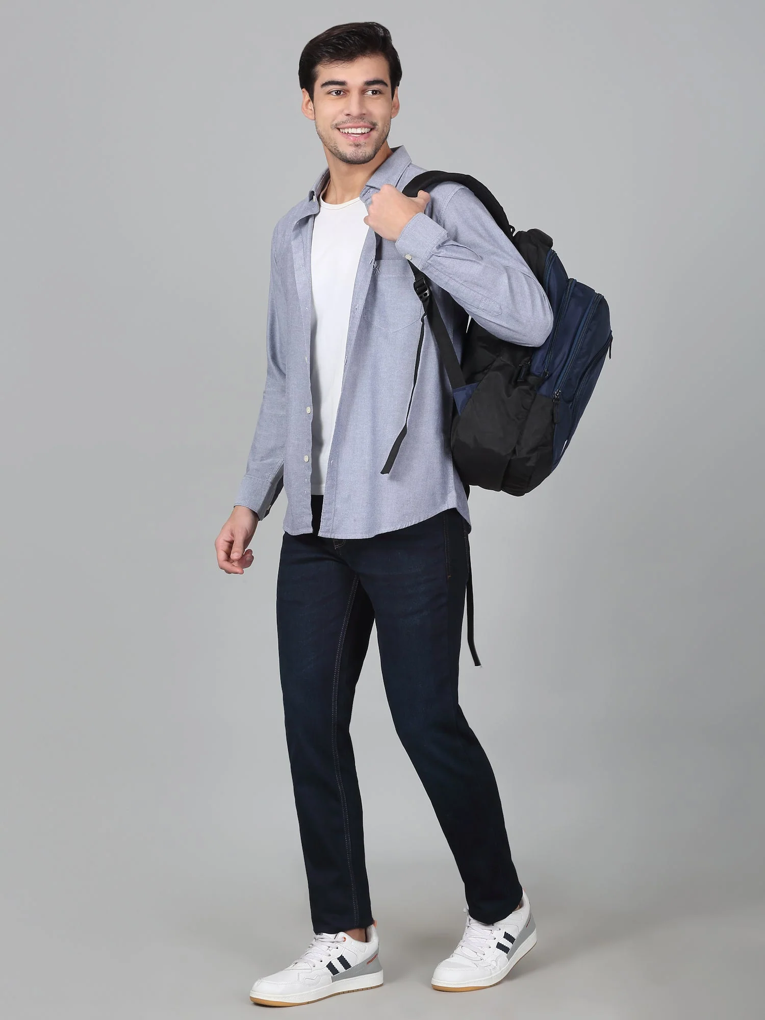 Casual Shirt for Men | Breathable & Soft with Color Fastness Regular Fit Spread Collar Neck Cotton Fabric Solid Pattern - Image 5