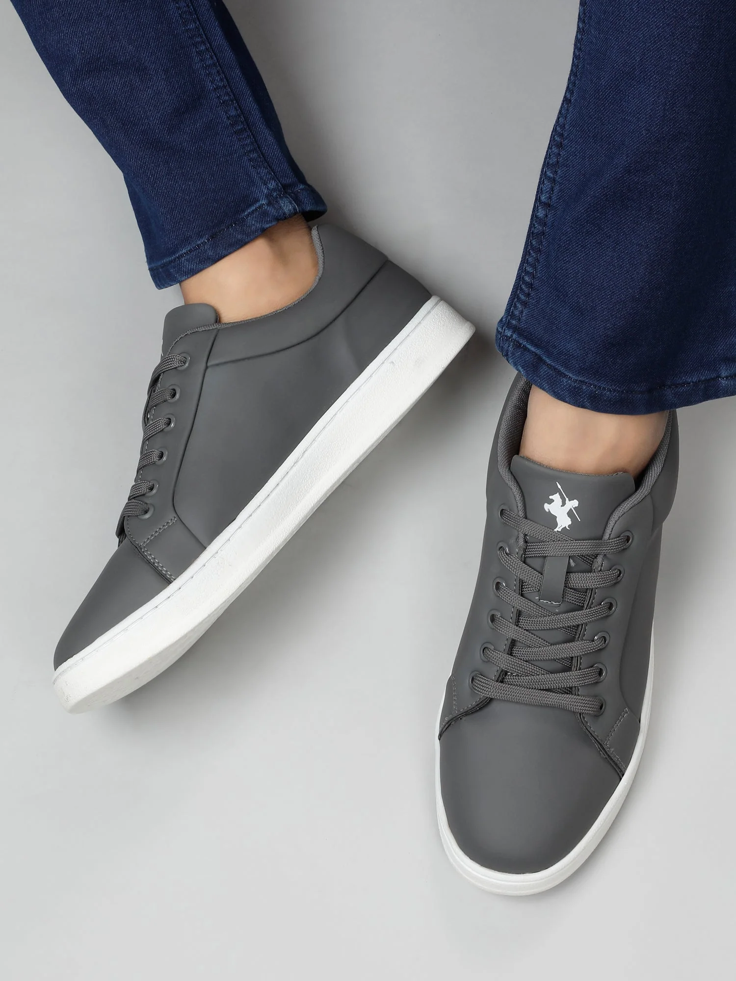 Casual Sneaker Shoes for Men | Lightweight & Comfortable with Cushioned Insole Polyurethane (PU) Upper TPR Sole Lace Up Closure - Image 6