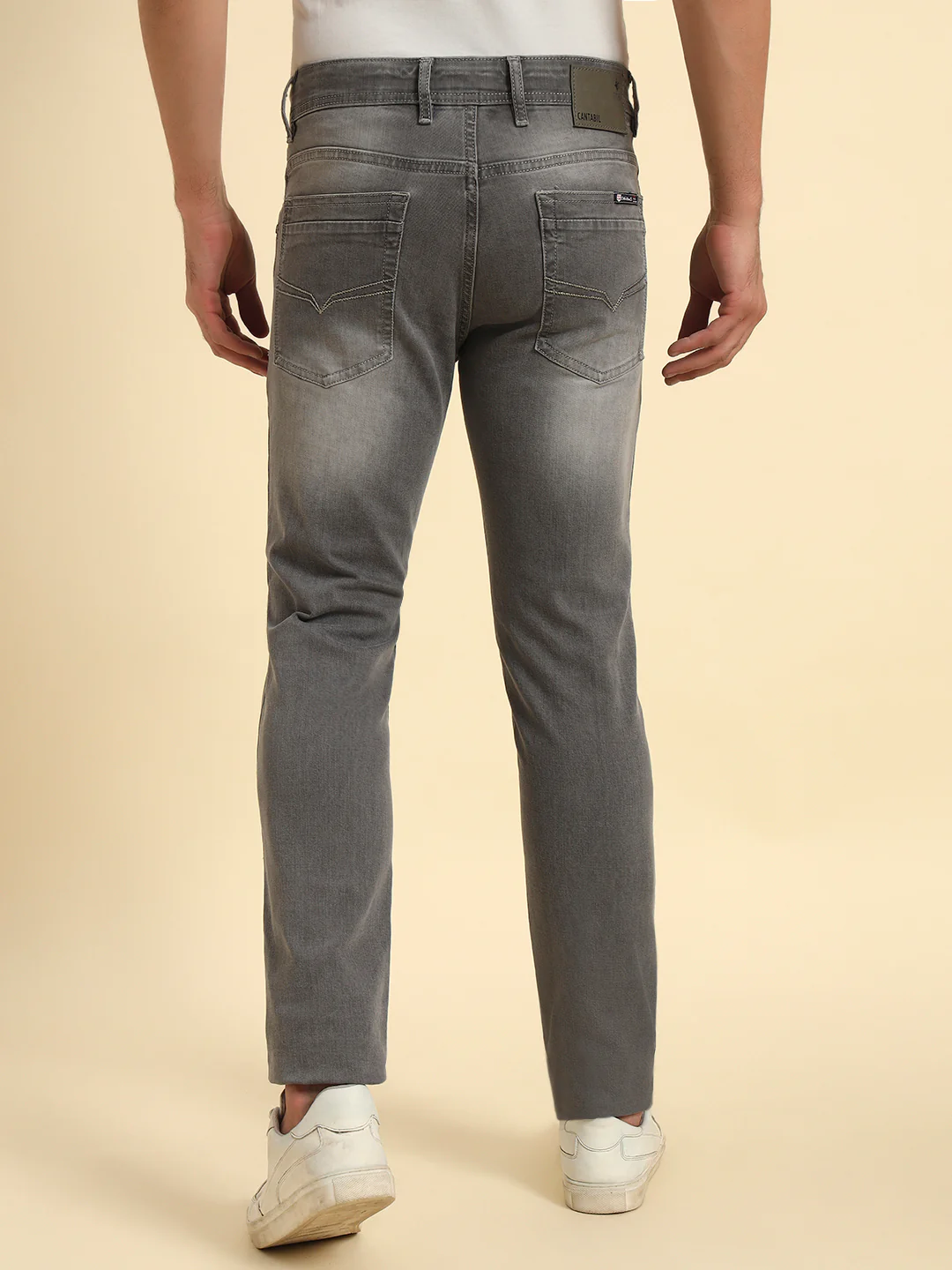 Denim Jeans for Men l Breathable & Soft with Color Fastness Slim Fit Cotton Fabric Solid Pattern Button Closure - Image 7