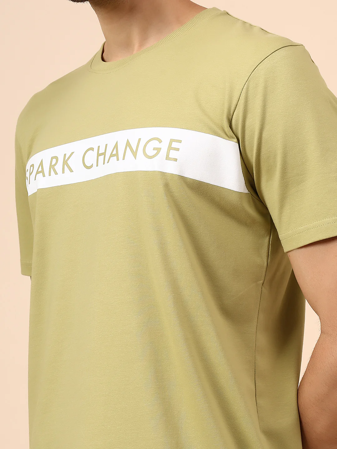 T-Shirt for Men | Breathable & Soft with Color Fastness Regular Fit Round Neck Cotton Blend Fabric Printed Pattern - Image 6