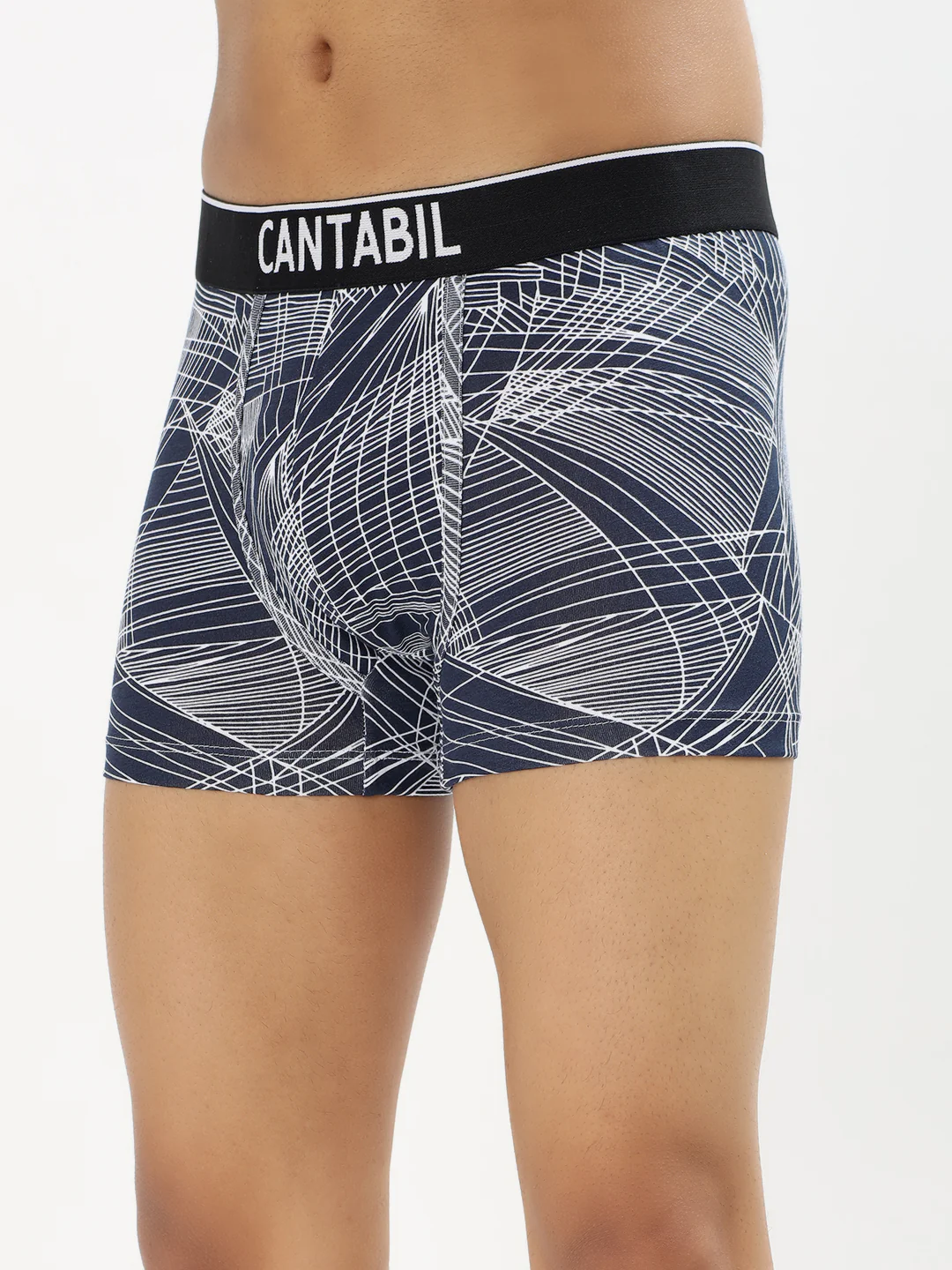 Men's Mix Printed Cotton Elastane Stretch Ultrasoft Fabric Pack of 3 Trunk - Image 2