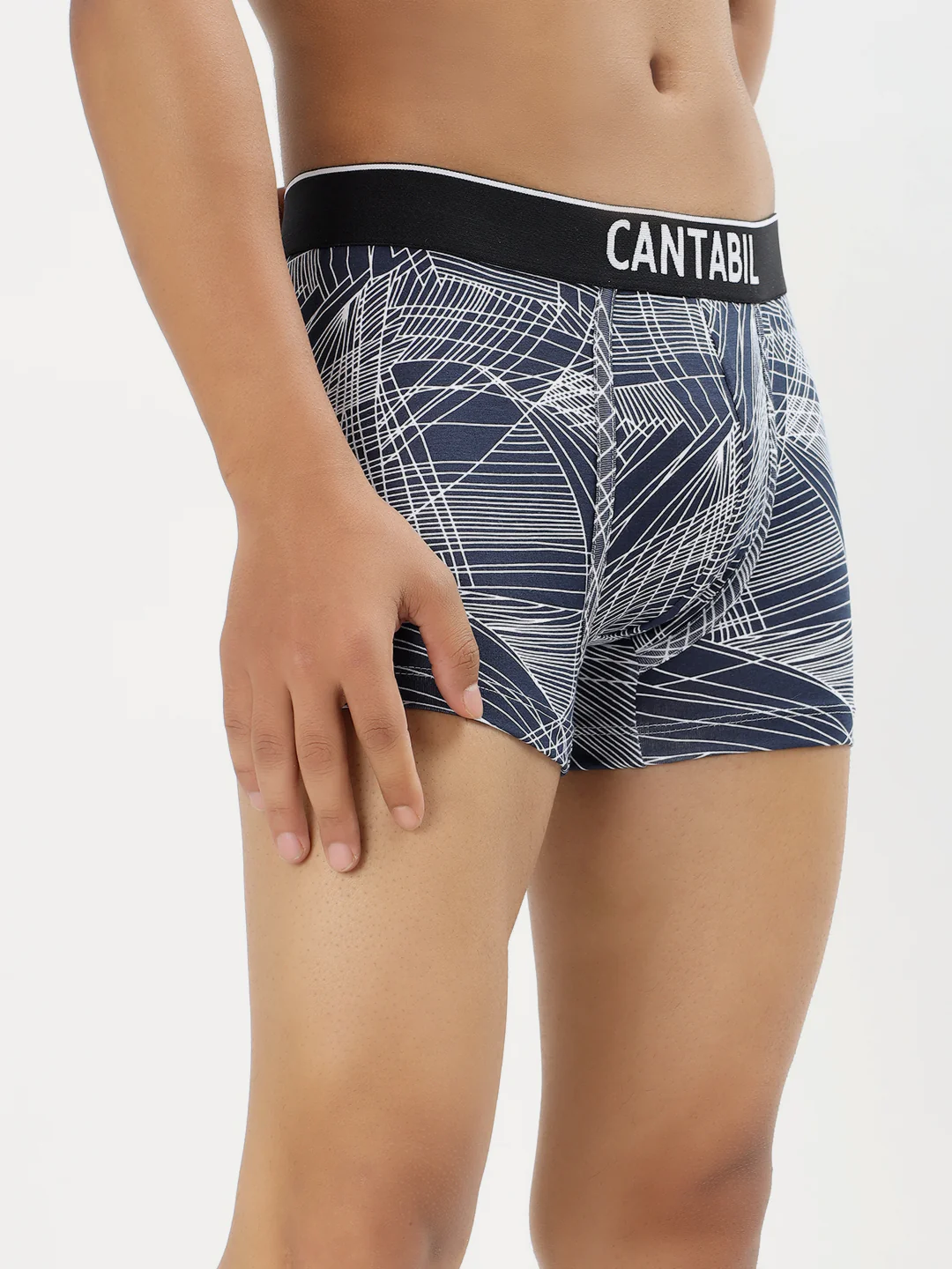 Men's Mix Printed Cotton Elastane Stretch Ultrasoft Fabric Pack of 3 Trunk - Image 7