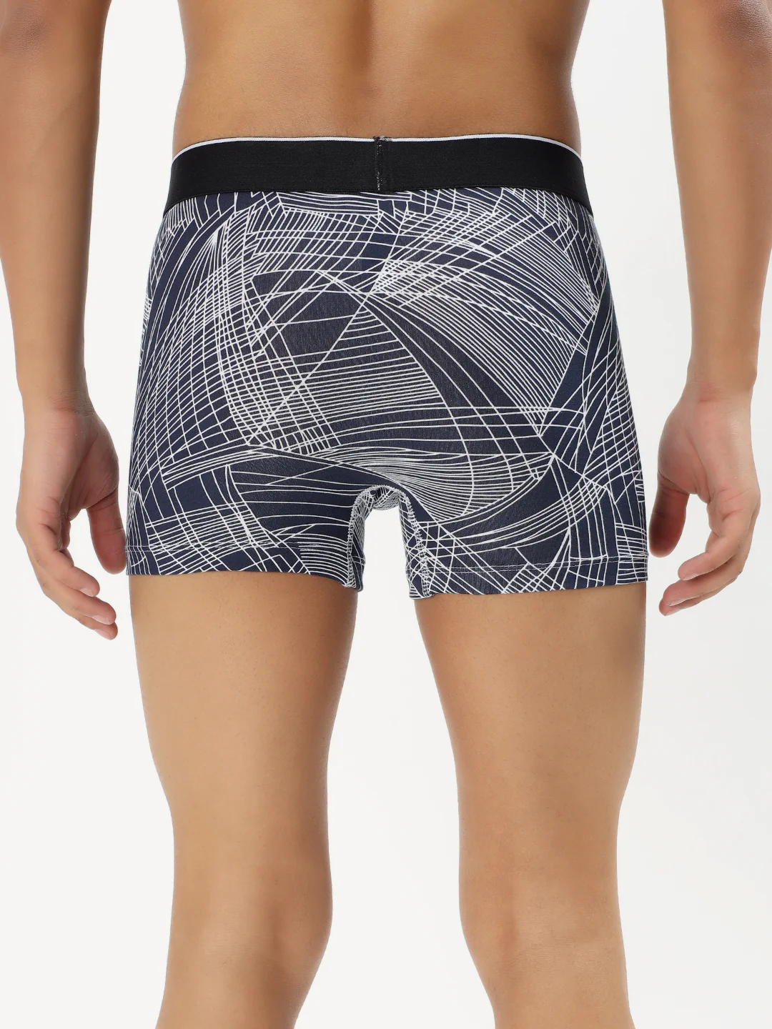 Men's Mix Printed Cotton Elastane Stretch Ultrasoft Fabric Pack of 3 Trunk - Image 8