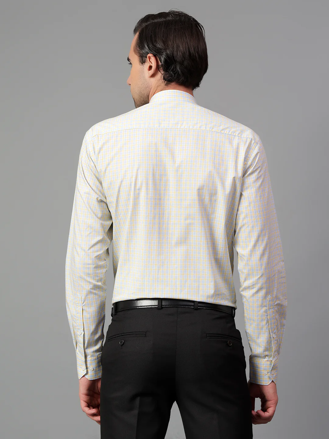 Formal Shirt for Men l Breathable & Soft with Color Fastness Regular Fit Spread Collar Neck Cotton Fabric Checkered Pattern - Image 2