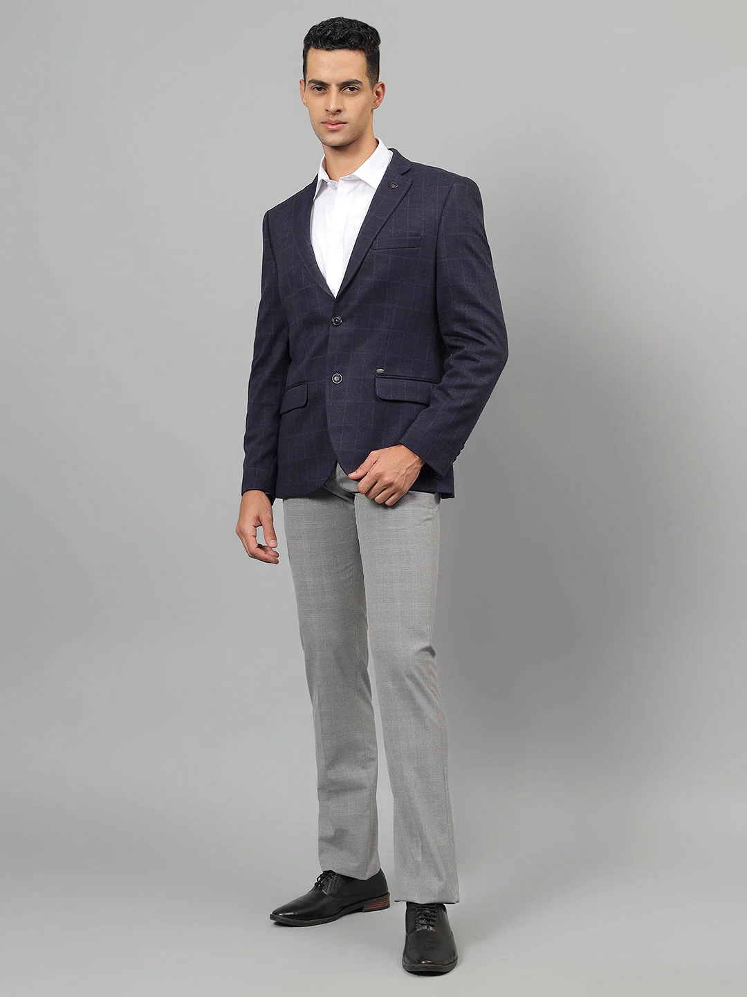 Blazer for Men | Premium Casual Blazer Slim Fit Notched Collar Terry Rayon Fabric Checkered Pattern - Image 6