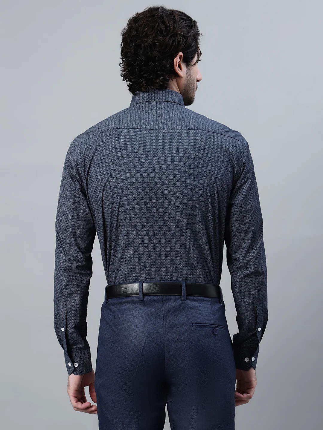 Formal Shirt for Men l Breathable & Soft with Color Fastness Regular Fit Spread Collar Neck Cotton Fabric Printed Pattern - Image 2