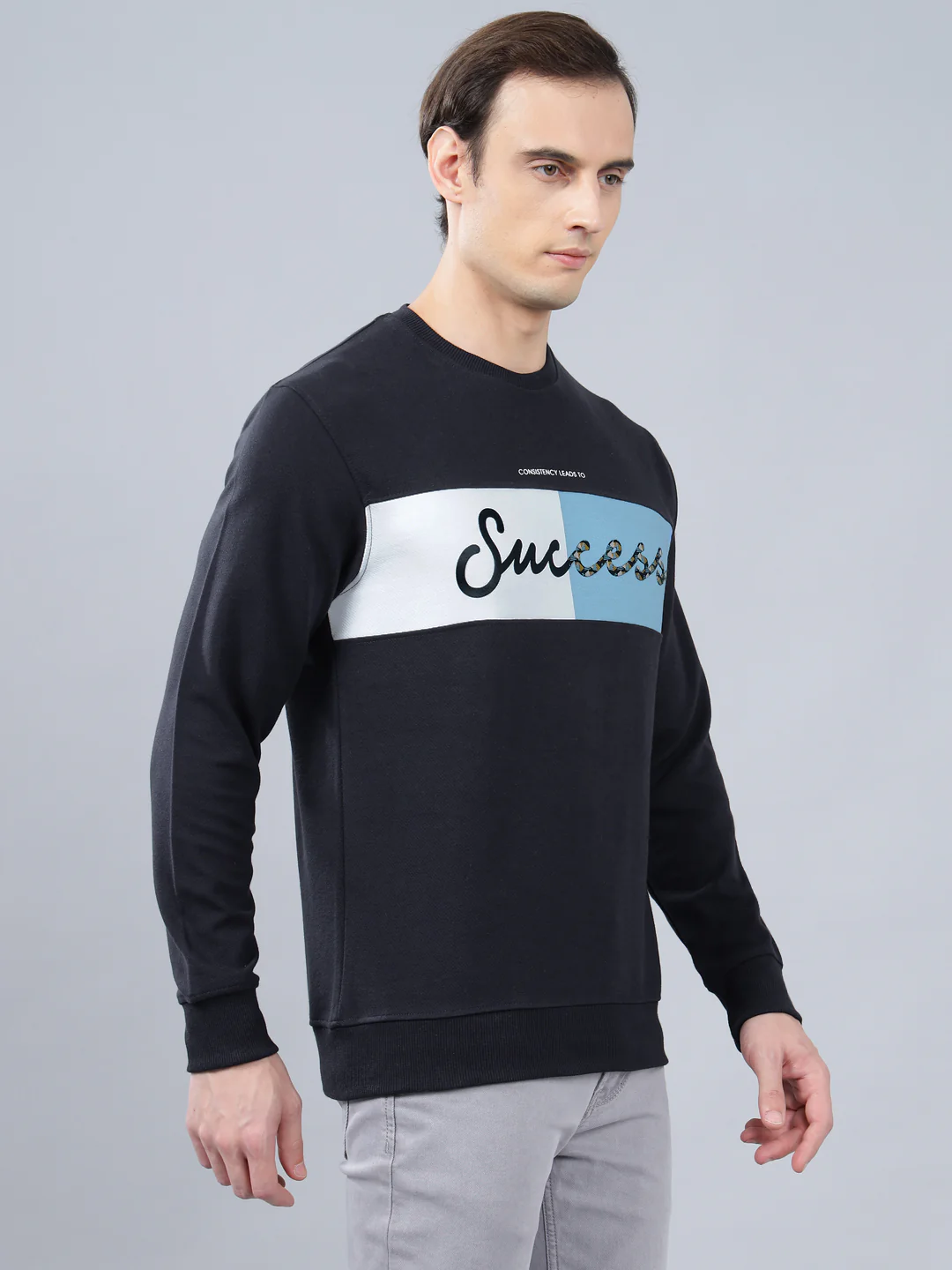 T-Shirt for Men | Breathable & Soft with Color Fastness Regular Fit Round Neck Poly Cotton Fabric Printed Pattern - Image 4