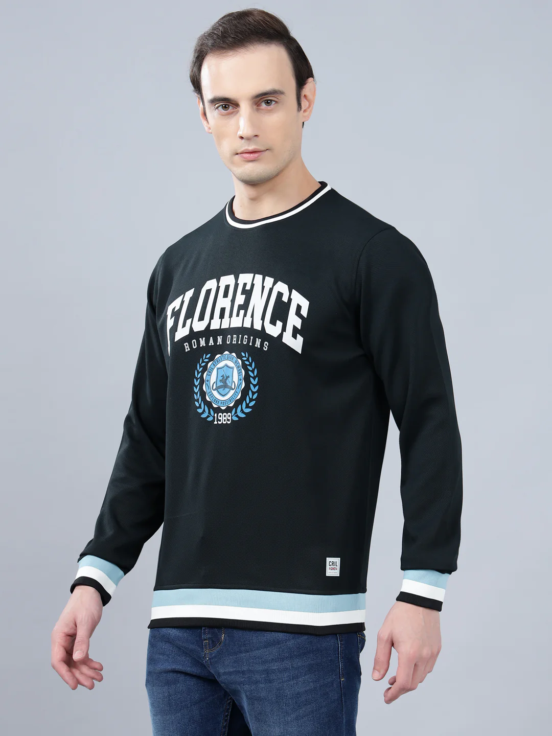 T-Shirt for Men | Breathable & Soft with Color Fastness Regular Fit Round Neck Poly Cotton Fabric Printed Pattern - Image 3
