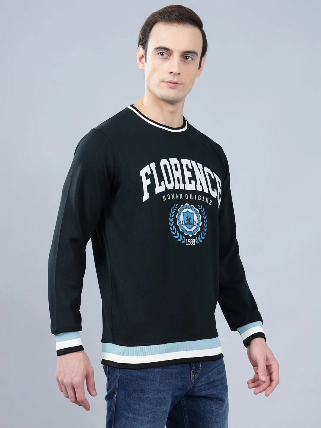 T-Shirt for Men | Breathable & Soft with Color Fastness Regular Fit Round Neck Poly Cotton Fabric Printed Pattern - Image 4