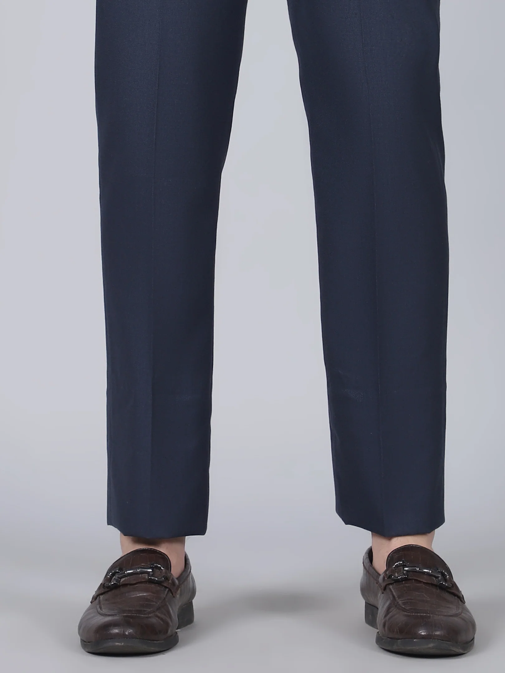 Formal Trouser for Men | Breathable & Soft with Color Fastness Regular Fit Poly Viscose Fabric Self Design Pattern Hook & Eye Closure - Image 8