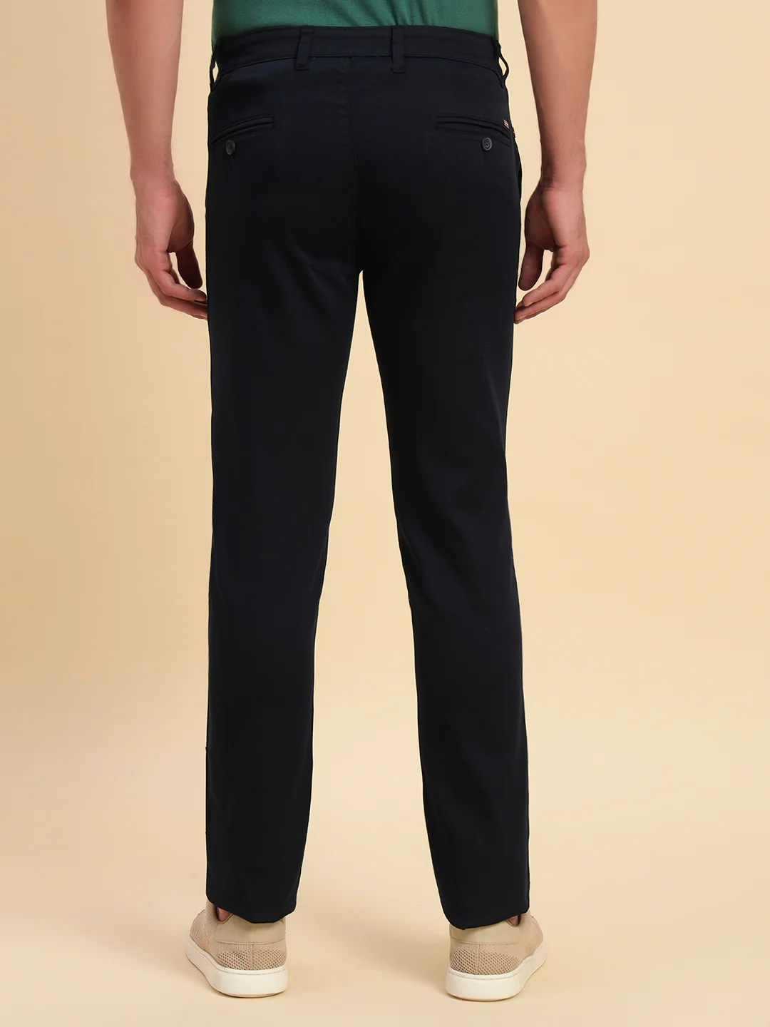 Casual Trouser for Men | Breathable & Soft with Color Fastness Regular Fit Poly Cotton Fabric Solid Pattern Button Closure - Image 8