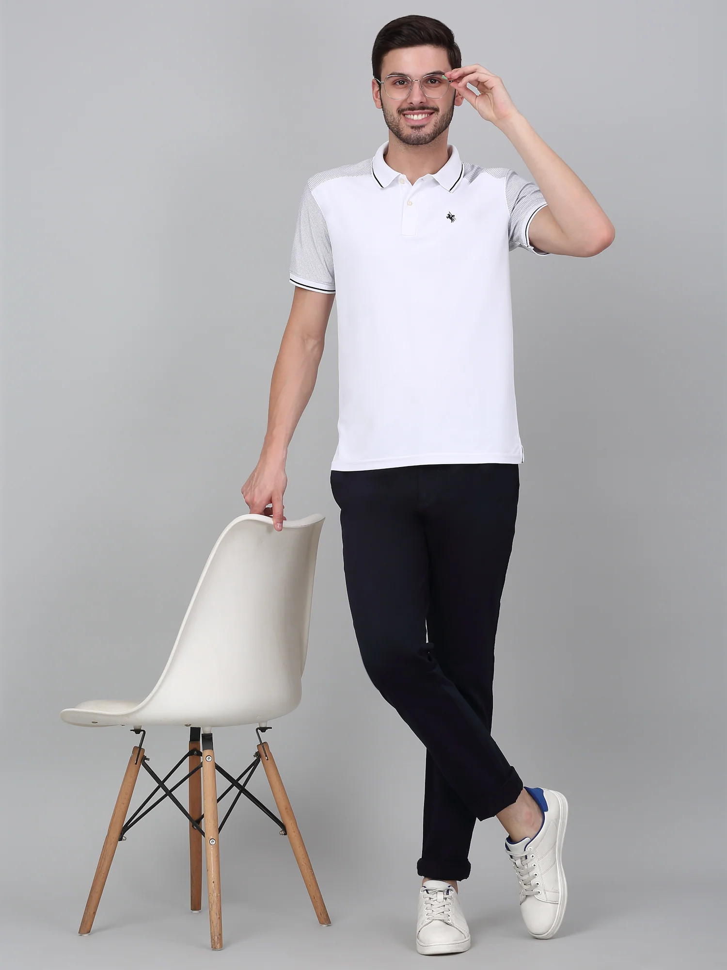 Casual Trouser for Men | Breathable & Soft with Color Fastness Regular Fit Cotton Blend Fabric Solid Pattern Button Closure - Image 6