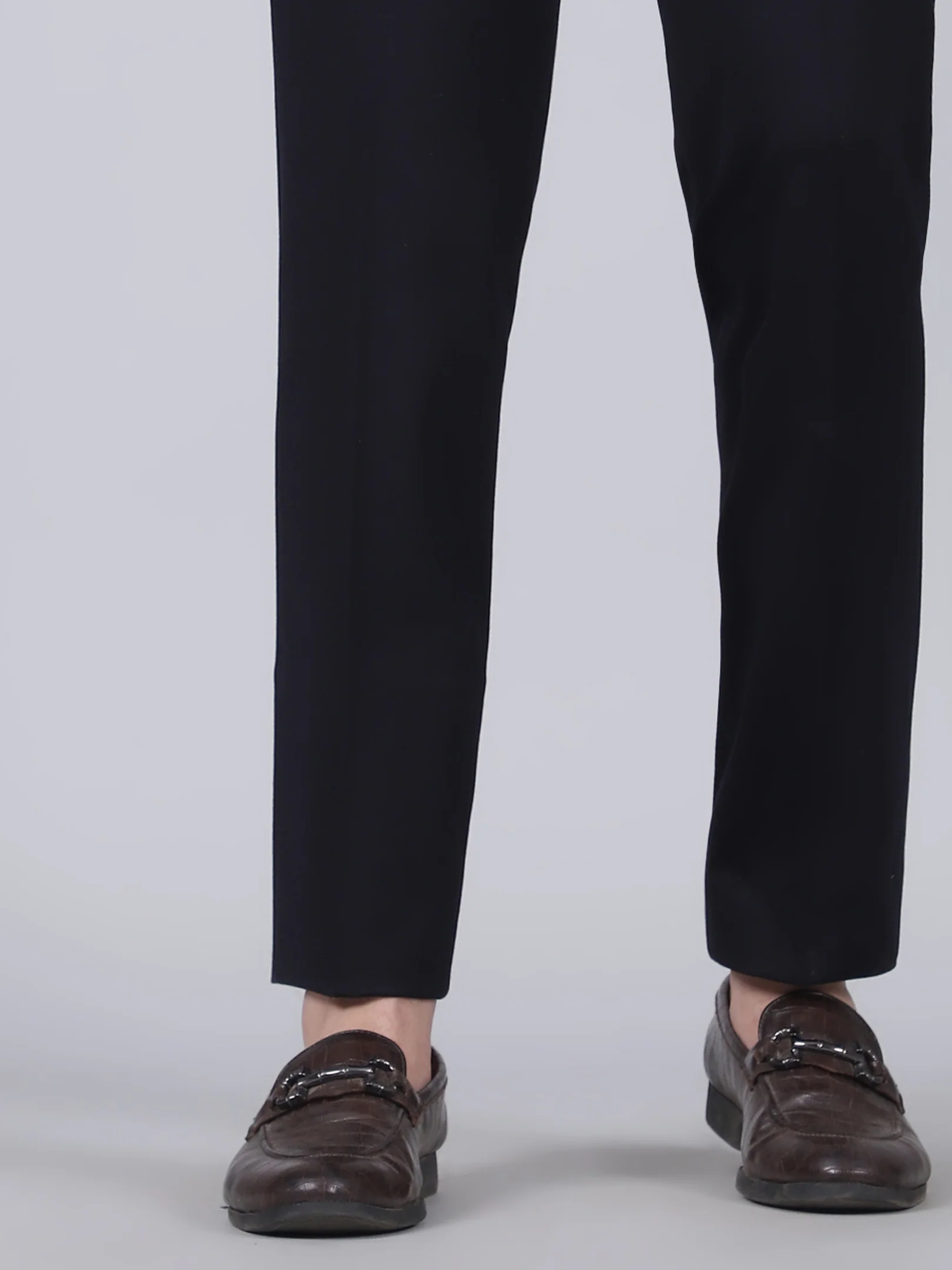 Formal Trouser for Men | Breathable & Soft with Color Fastness Regular Fit Rayon Fabric Solid Pattern Hook & Eye Closure - Image 8