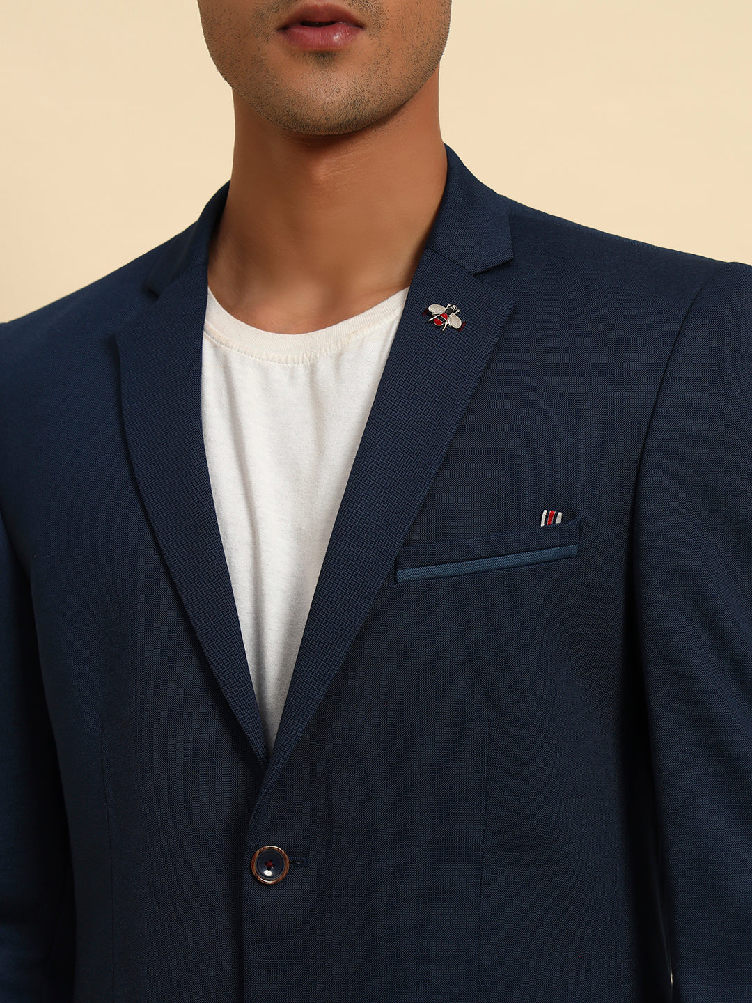 Blazer for Men | Premium Casual Blazer Slim Fit Notched Collar Terry Rayon Fabric Solid Pattern - Image 8