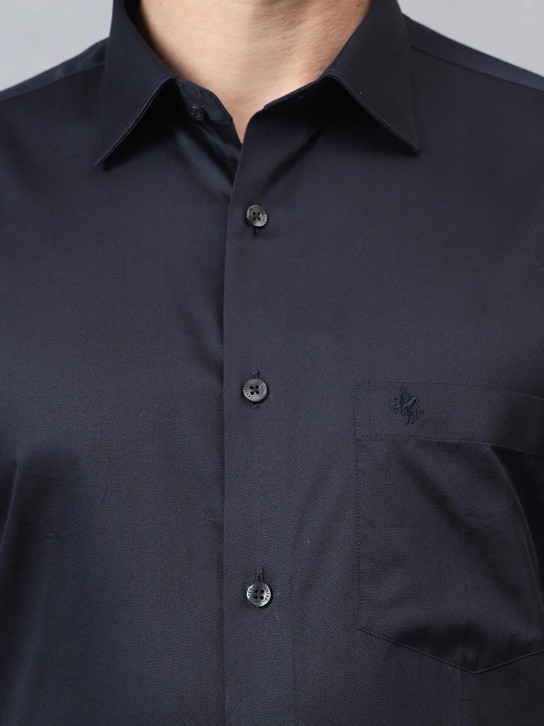 Formal Shirt for Men l Breathable & Soft with Color Fastness Regular Fit Spread Collar Neck Cotton Fabric Solid Pattern - Image 3