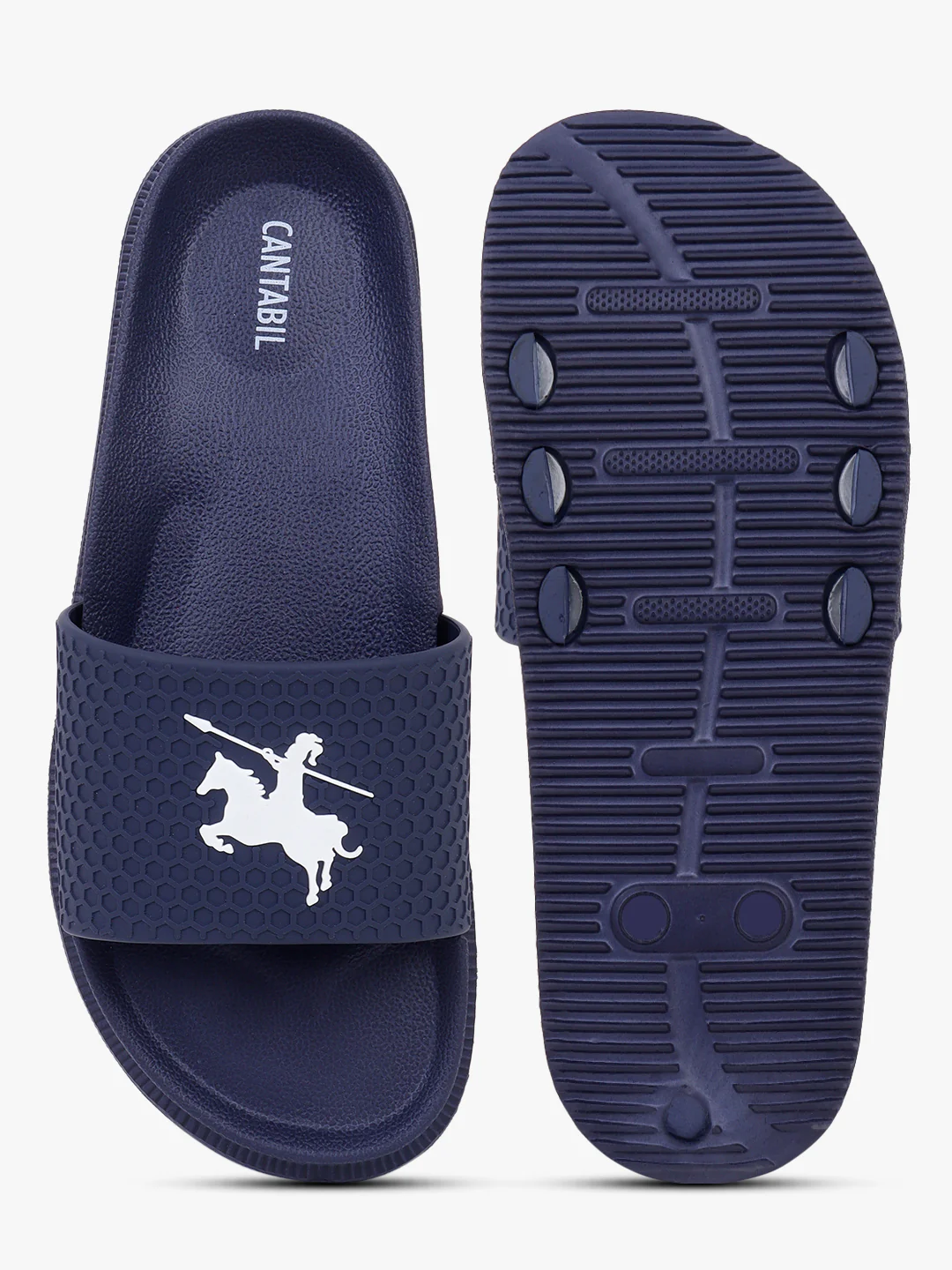 Casual Sliders for Men | Lightweight & Comfortable with Cushioned Insole PVC Upper EVA Sole Slip on Closure. - Image 2