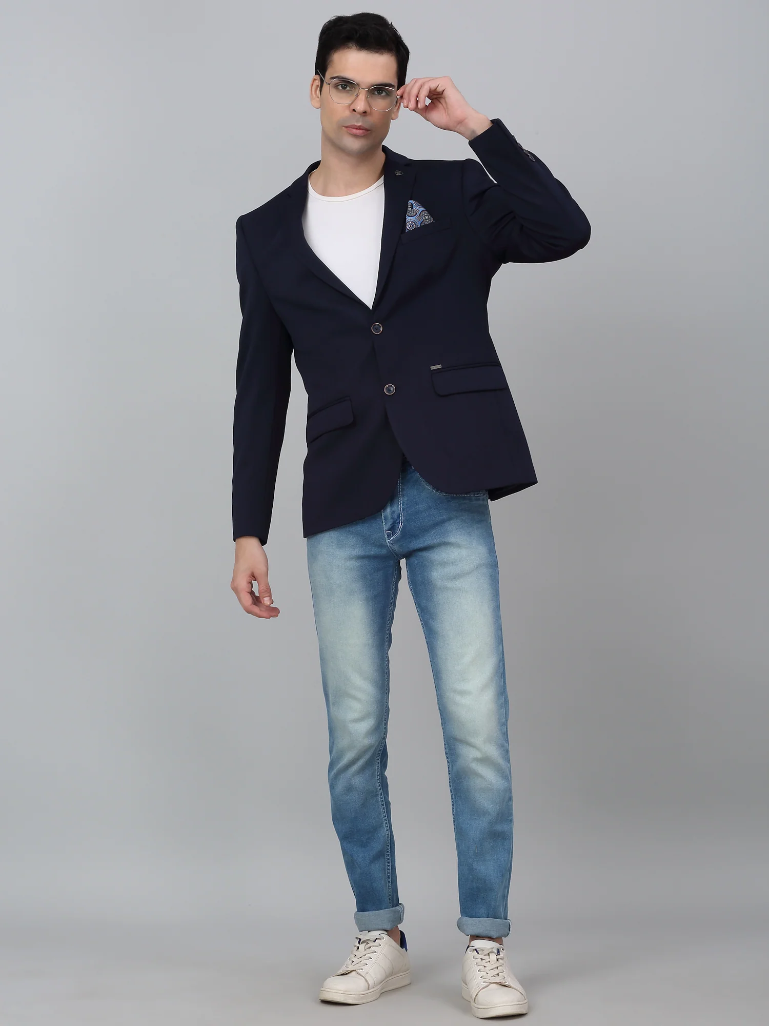 Blazer for Men | Premium Casual Blazer Slim Fit Notched Collar Polyester Fabric Solid Pattern - Image 2