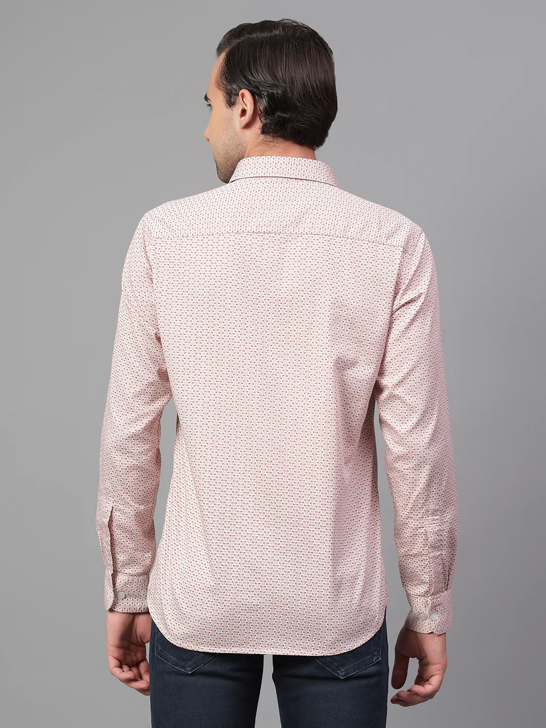 Casual Shirt for Men | Breathable & Soft with Color Fastness Regular Fit Spread Collar Neck Cotton Fabric Printed Pattern - Image 2