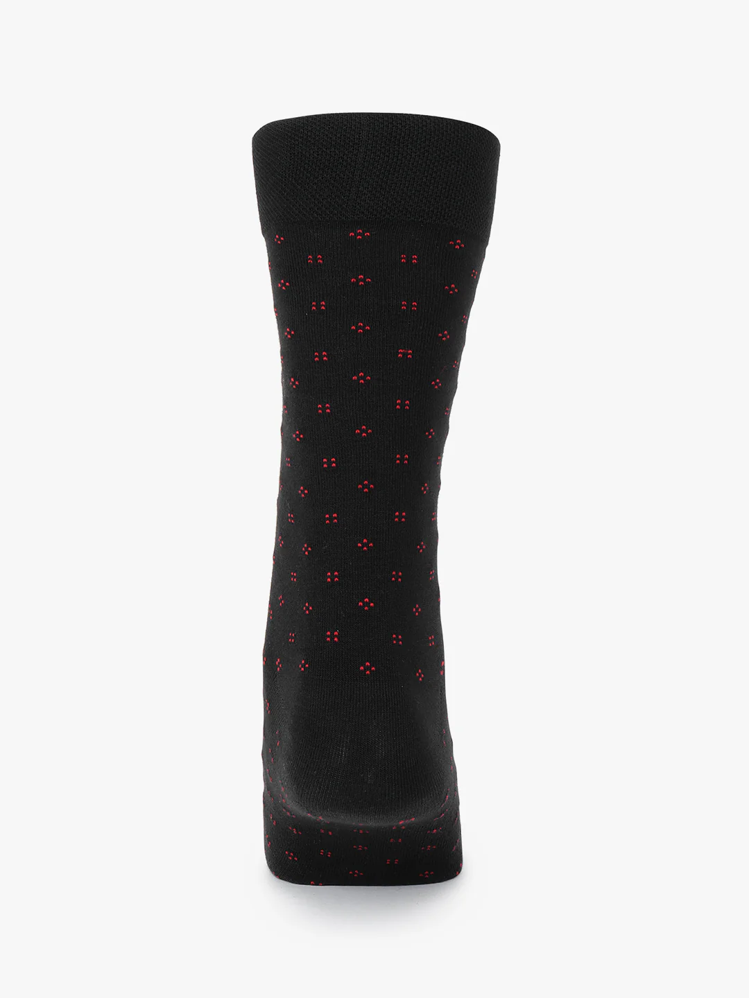 Men's Pack Of 5 Black Crew Length Printed Casual Socks - Image 5