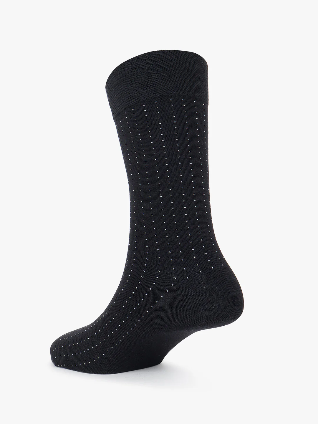Men's Pack Of 5 Black Crew Length Printed Casual Socks - Image 4