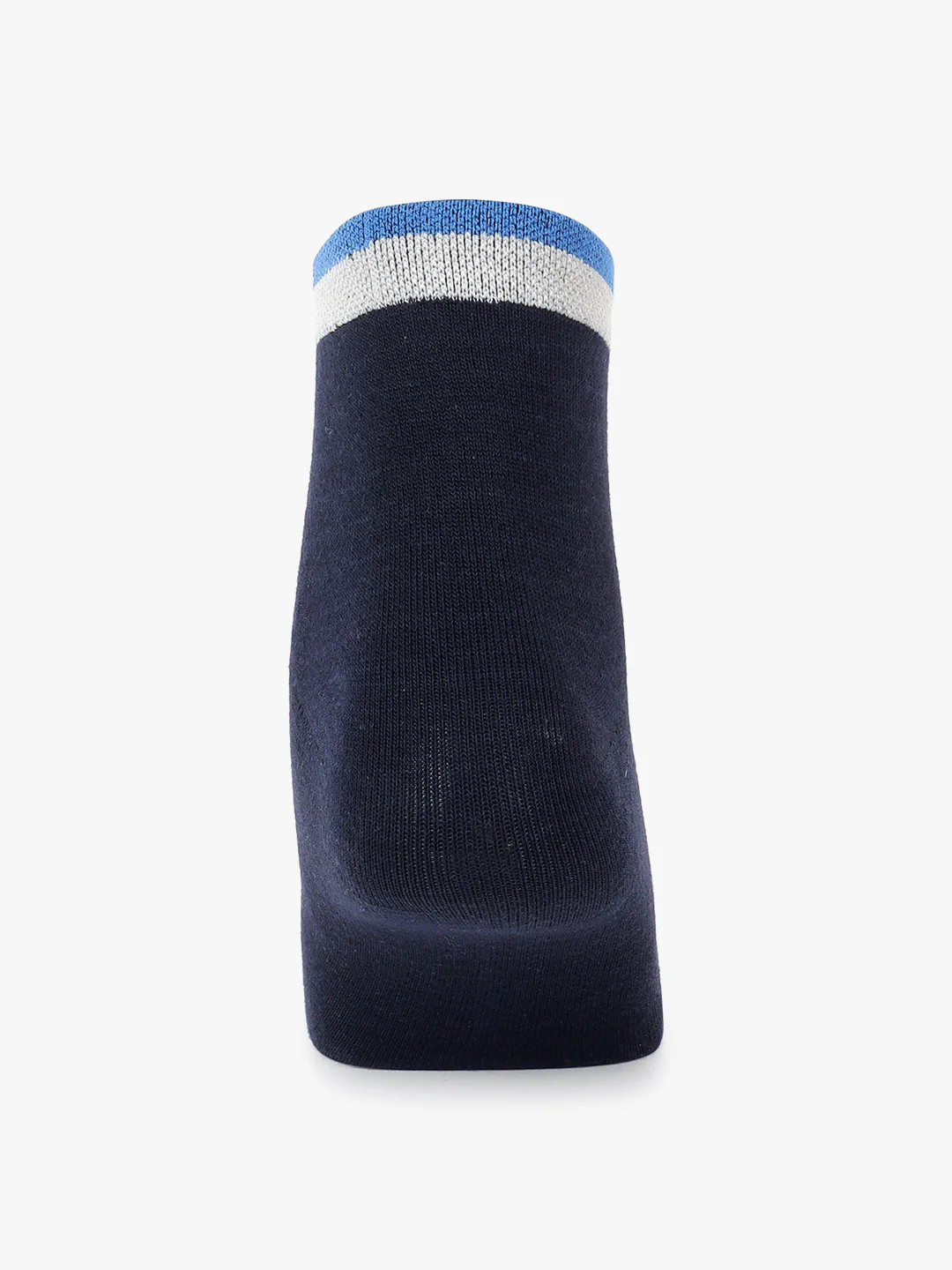 Men's Pack Of 5 Blue Ankle Length Colour Blocked Casual Socks - Image 5