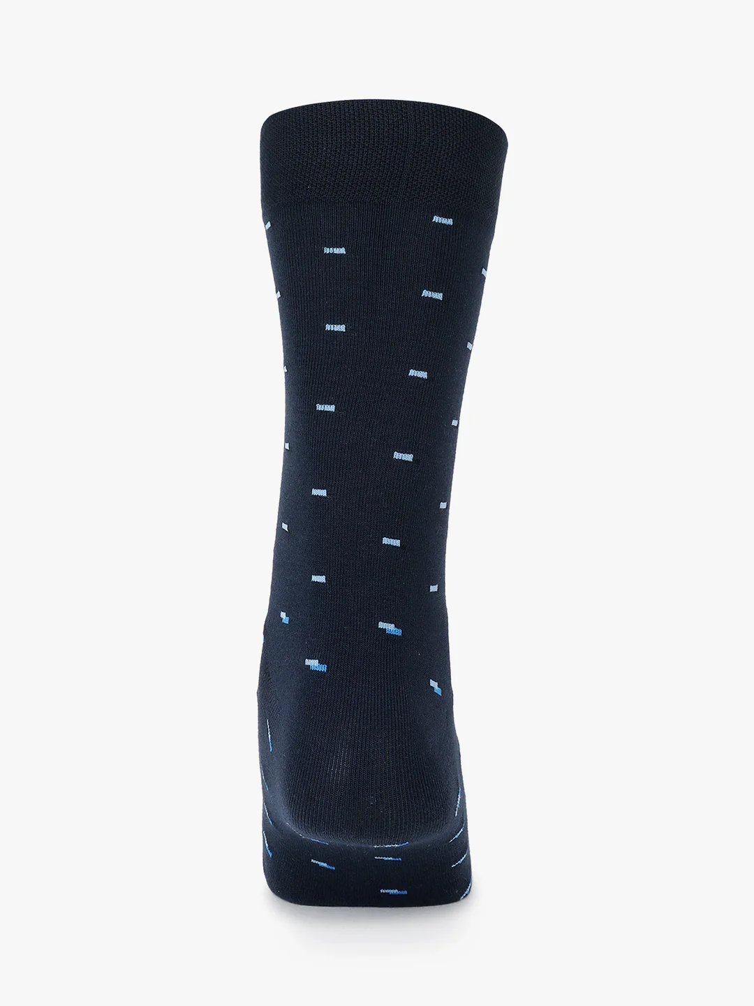 Men's Pack Of 5 Navy Blue Crew Length Printed Casual Socks - Image 5