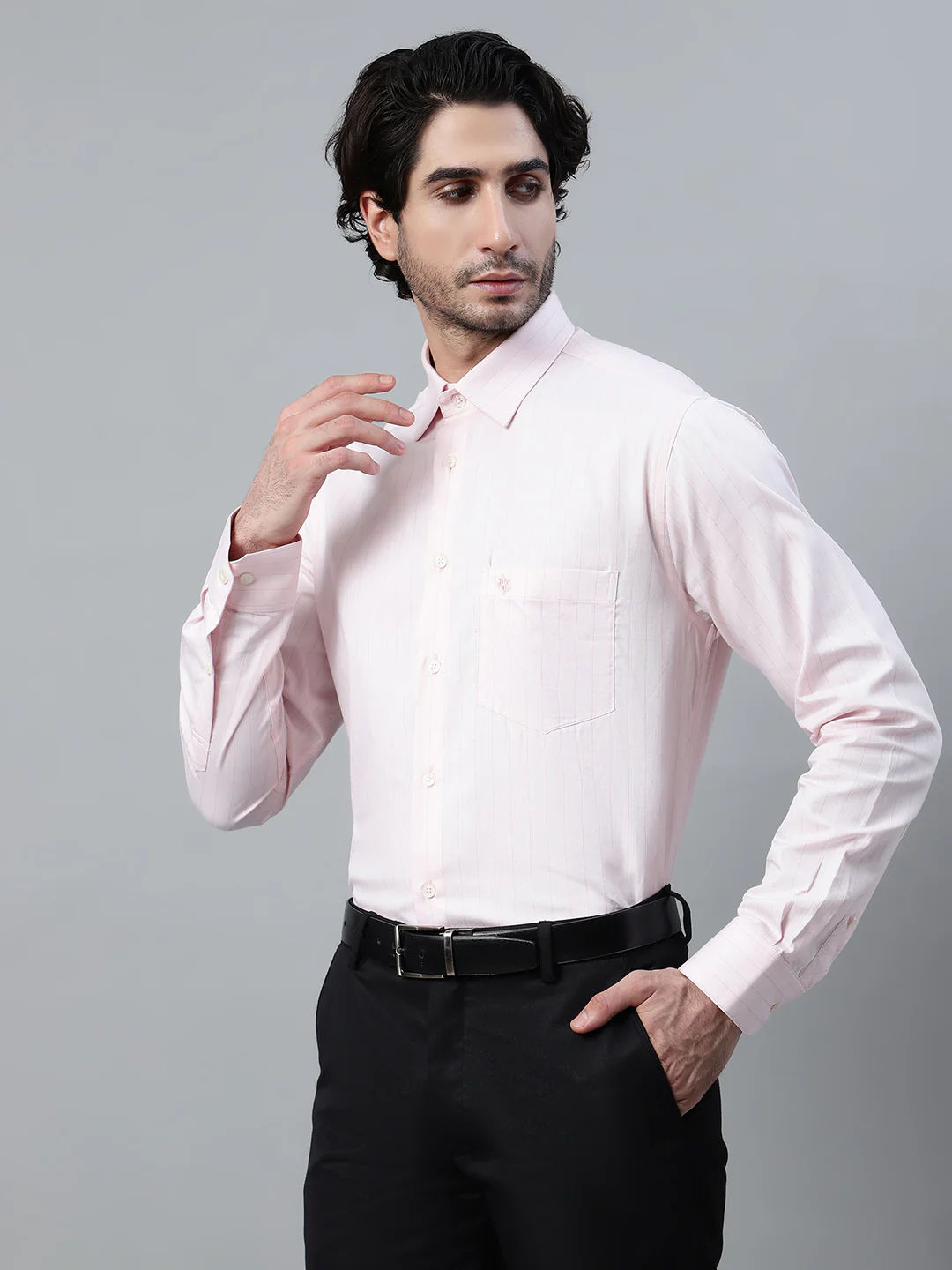 Formal Shirt for Men l Breathable & Soft with Color Fastness Regular Fit Spread Collar Neck Cotton Fabric Checkered Pattern - Image 3