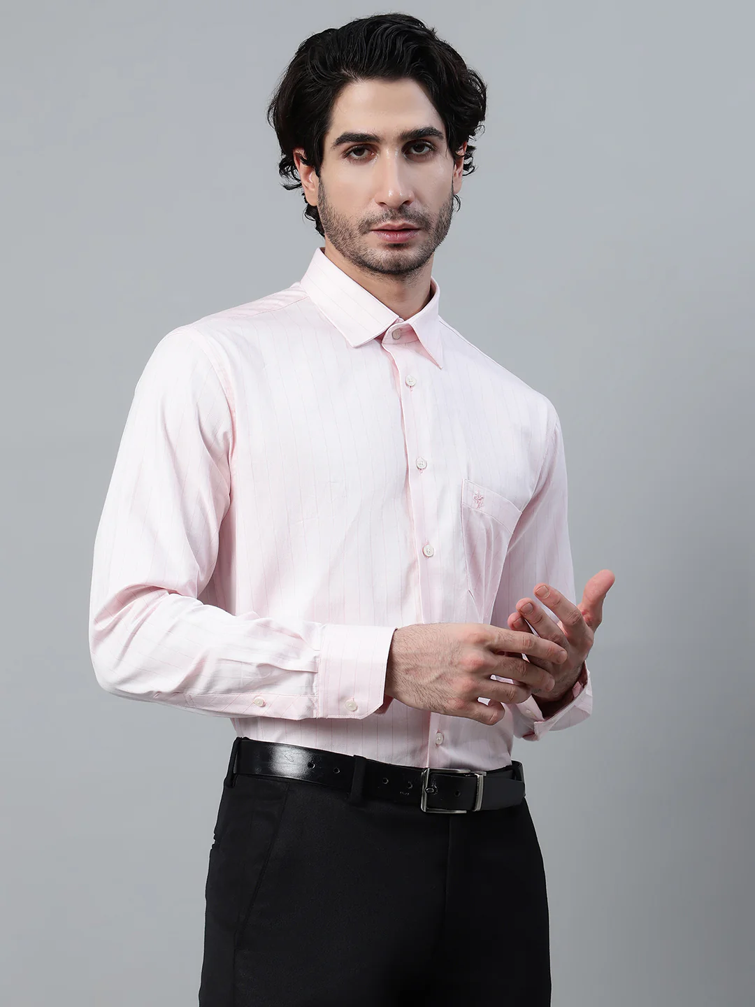 Formal Shirt for Men l Breathable & Soft with Color Fastness Regular Fit Spread Collar Neck Cotton Fabric Checkered Pattern - Image 4