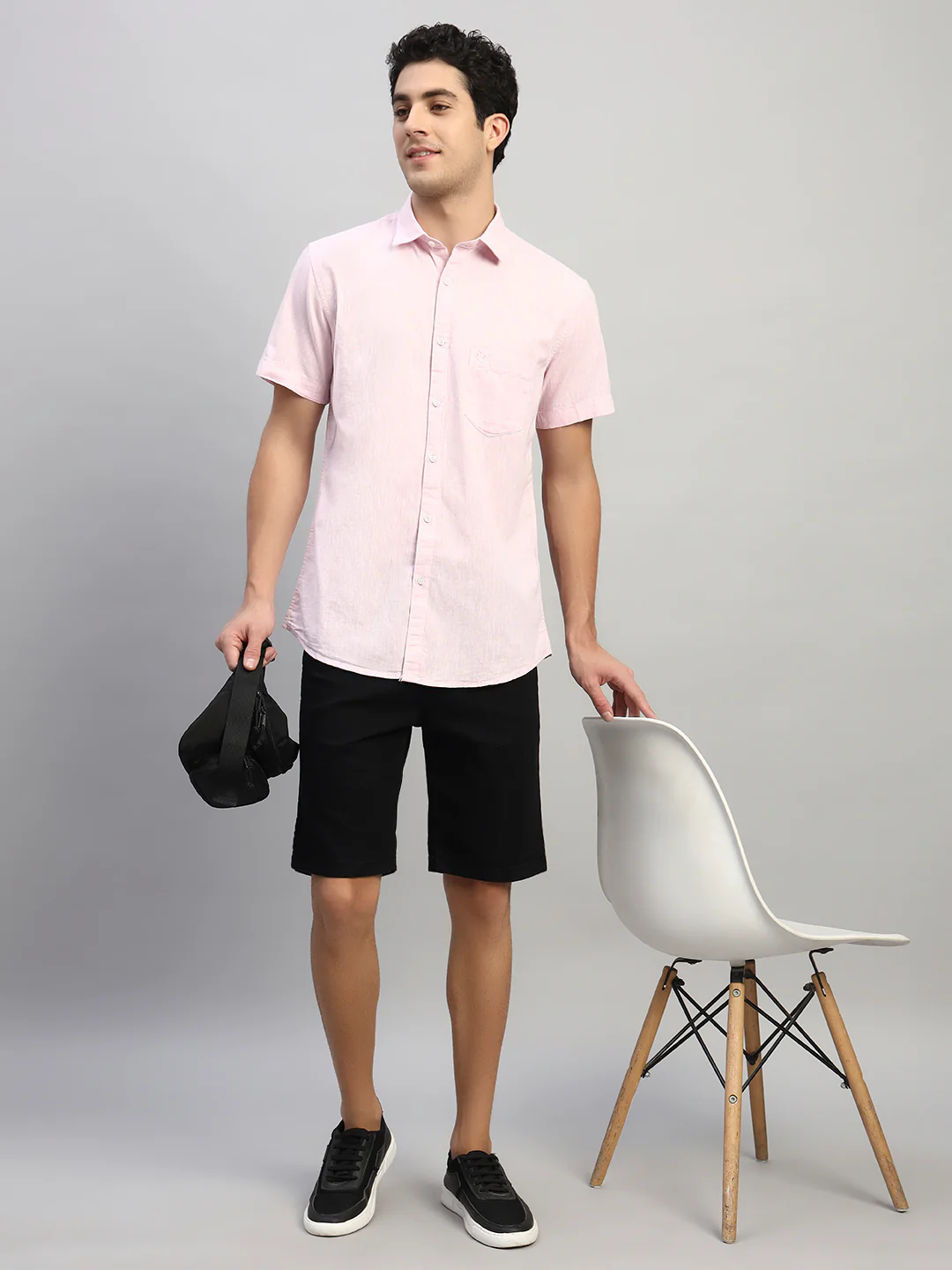 Casual Shirt for Men | Breathable & Soft with Color Fastness Regular Fit Spread Collar Neck Cotton Fabric Solid Pattern - Image 8