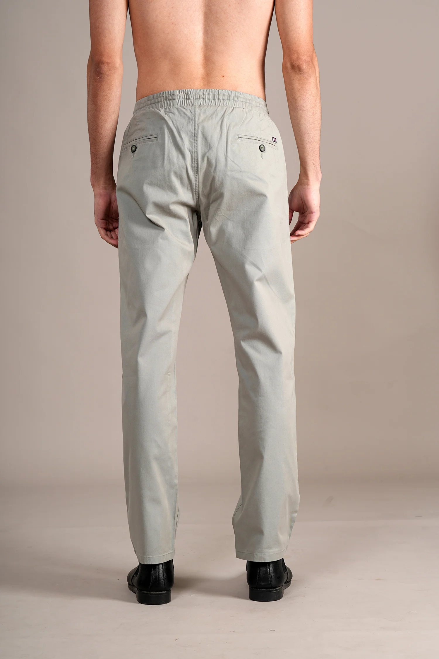 Casual Trouser for Men | Breathable & Soft with Color Fastness Regular Fit Cotton Blend Fabric Solid Pattern Drawstring Closure - Image 5
